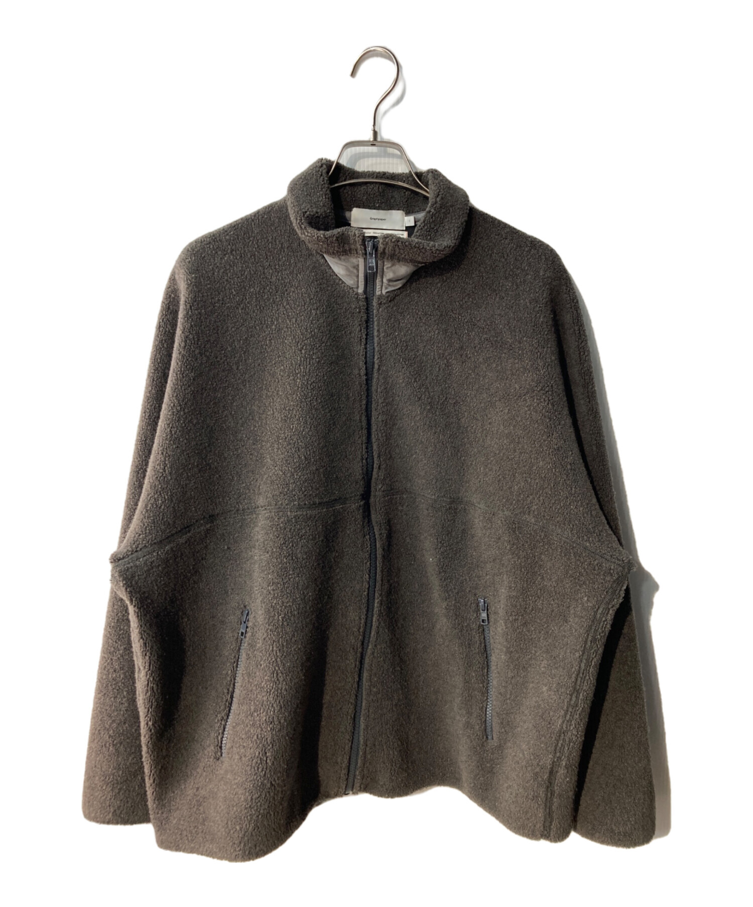 中古・古着通販】Graphpaper (グラフペーパー) Wool Boa Zip-Up