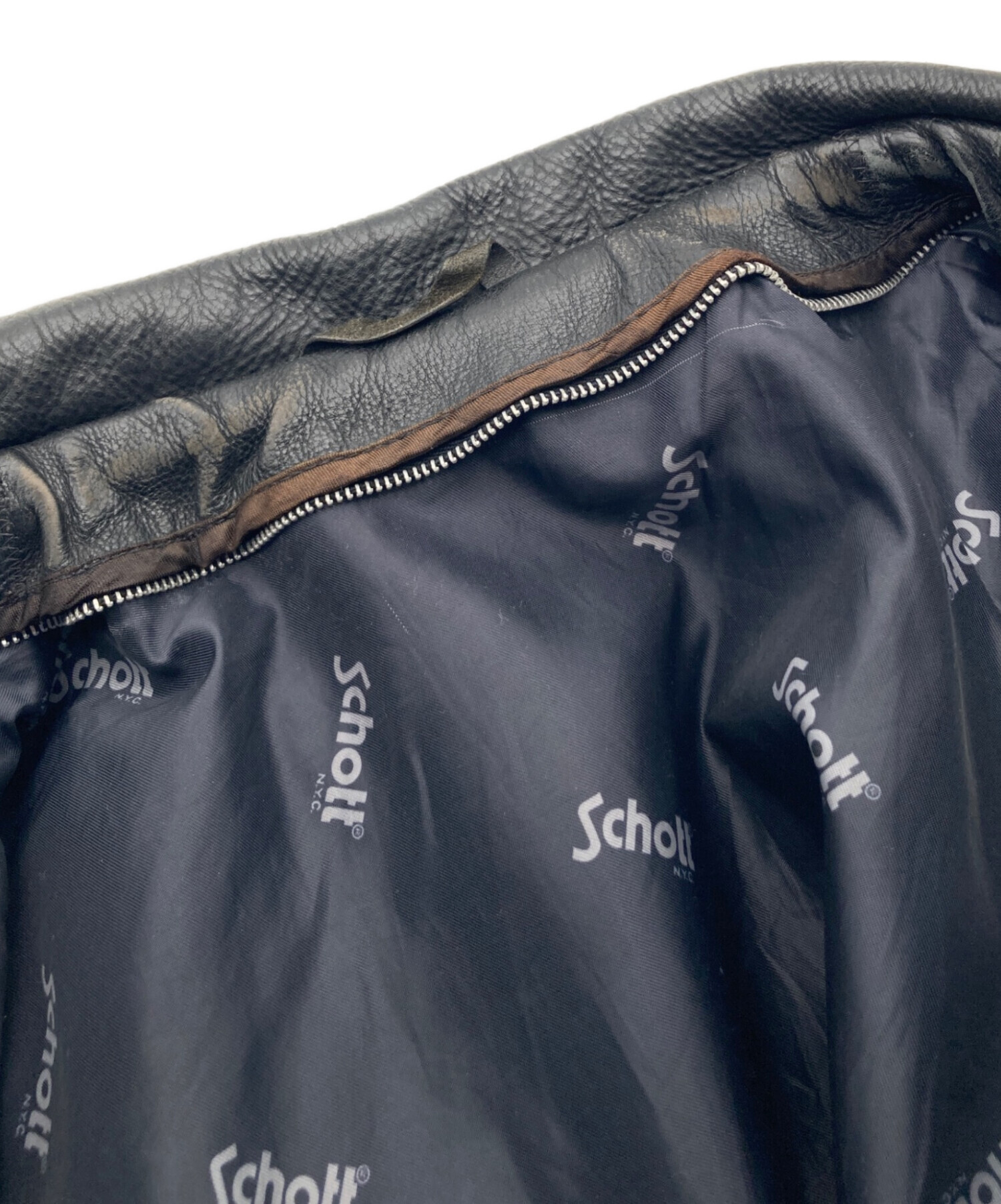 中古・古着通販】Schott (ショット) シングルライダースジャケット