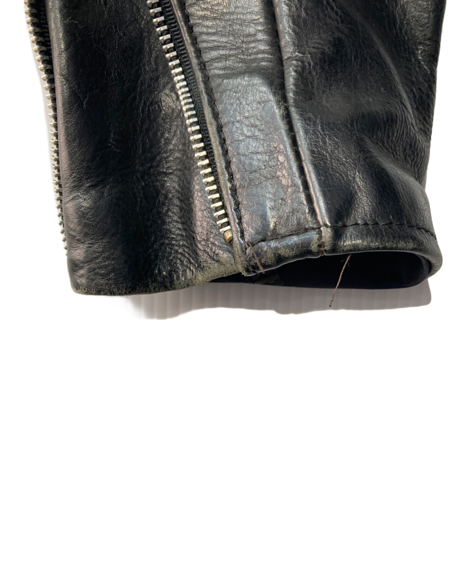 Schott シングルライダース レザージャケット サイズ38 中古・古着通販】Schott (ショット) シングルライダースジャケット