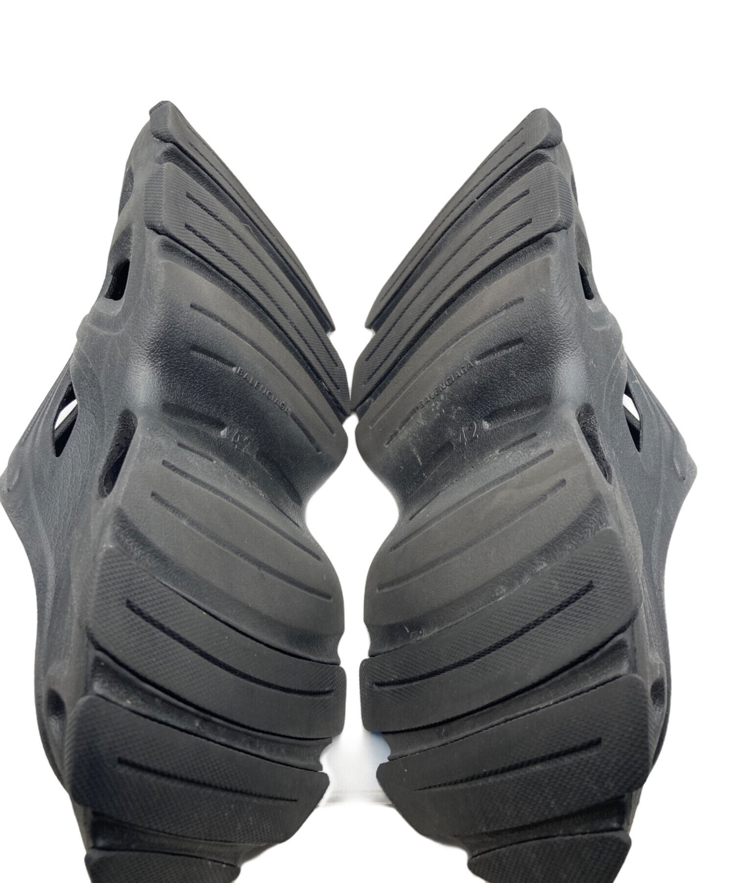 レシート有り　BALENCIAGA HD ミュール ブラック　ラバー　スニーカー 中古・古着通販】BALENCIAGA (バレンシアガ) 23SS HD MULE/ラバー