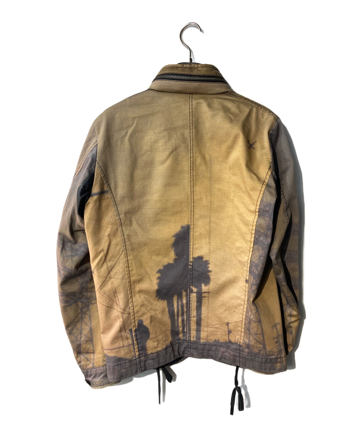 メンズ DIESEL MA-1スタイルジャケット ブラック・ベージュ