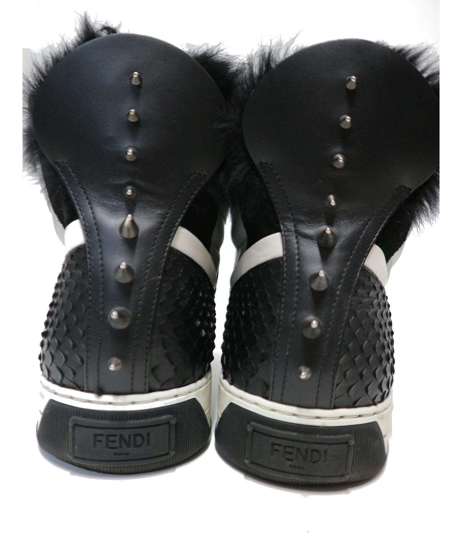 中古・古着通販】FENDI (フェンディ) モンスターハイカットスニーカー