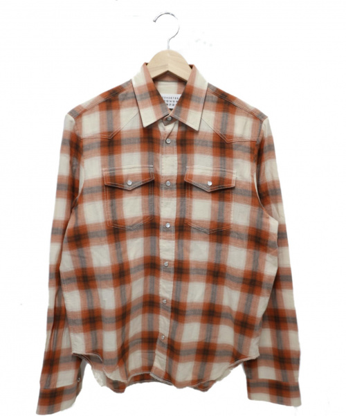16SS Maison Margiela オンブレチェック　ウエスタンシャツ 中古・古着通販】Maison Margiela (メゾンマルジェラ) チェック