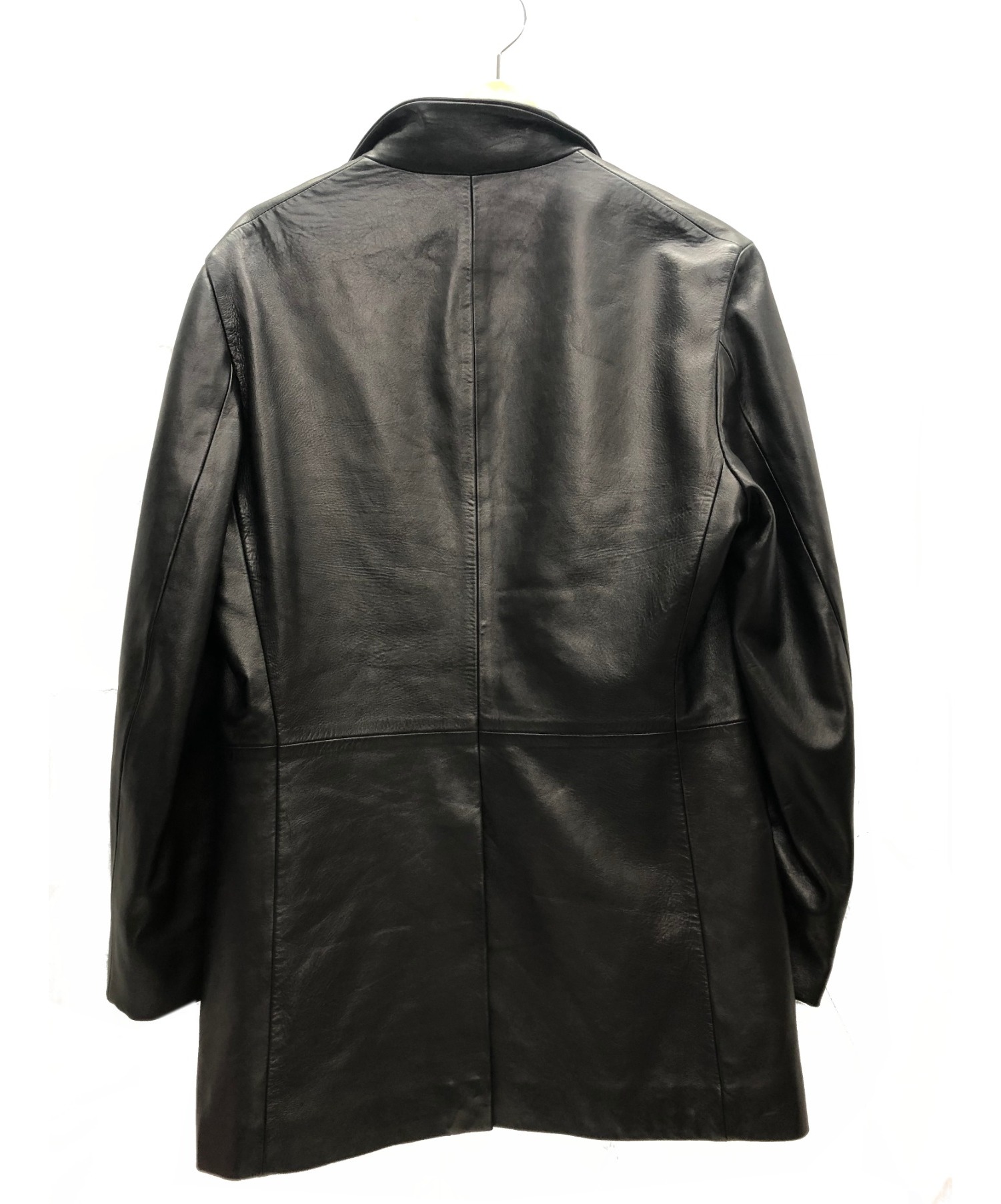中古・古着通販】JIL SANDER (ジルサンダー) ラムレザーアシンメトリー 