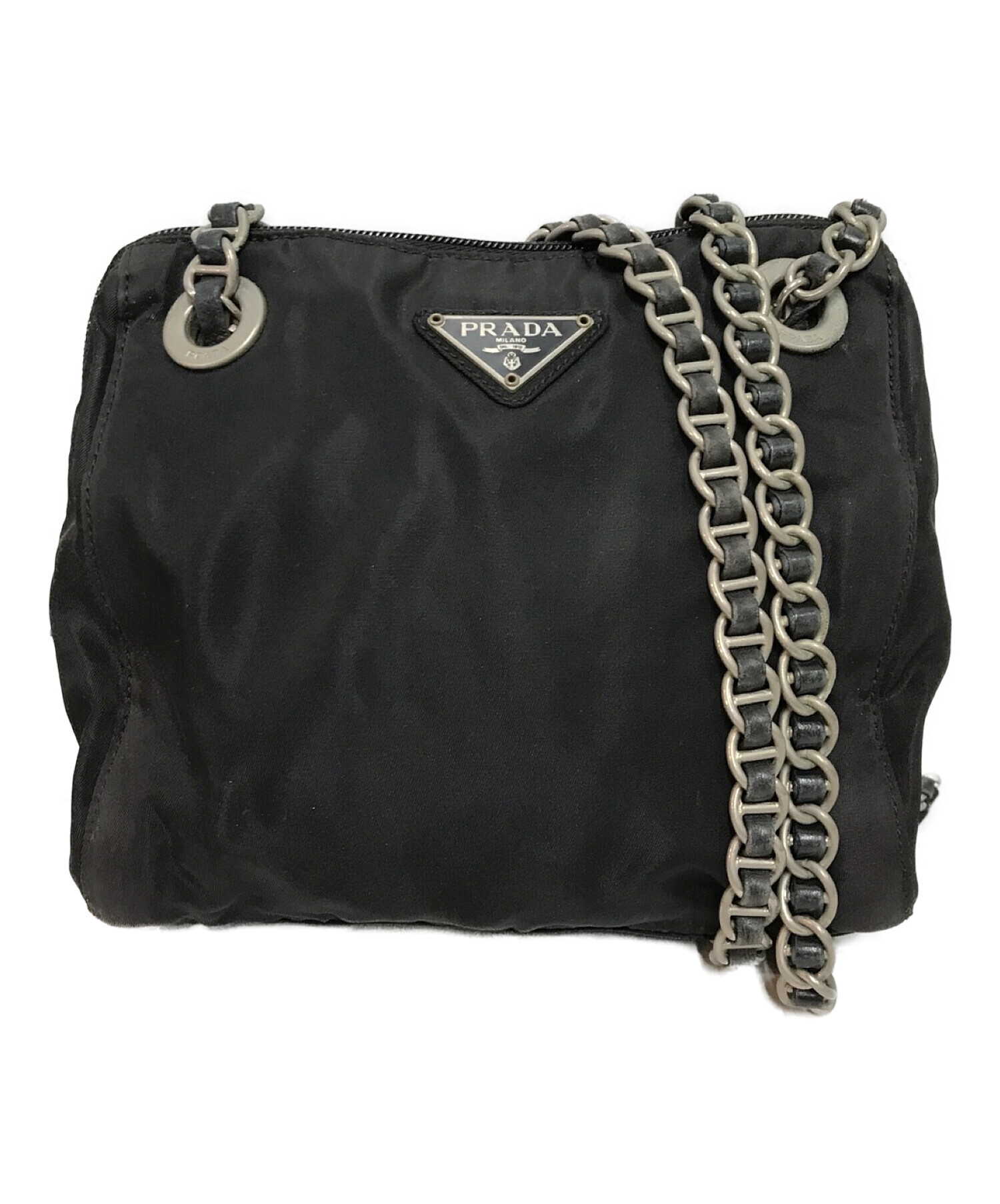 中古・古着通販】PRADA (プラダ) ショルダーバッグ ブラック｜ブランド