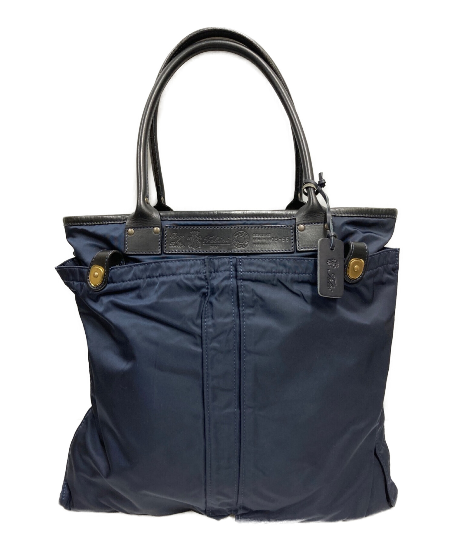 未使用✨Felisi フェリージ トートバッグ ネイビー系 19/70-DS