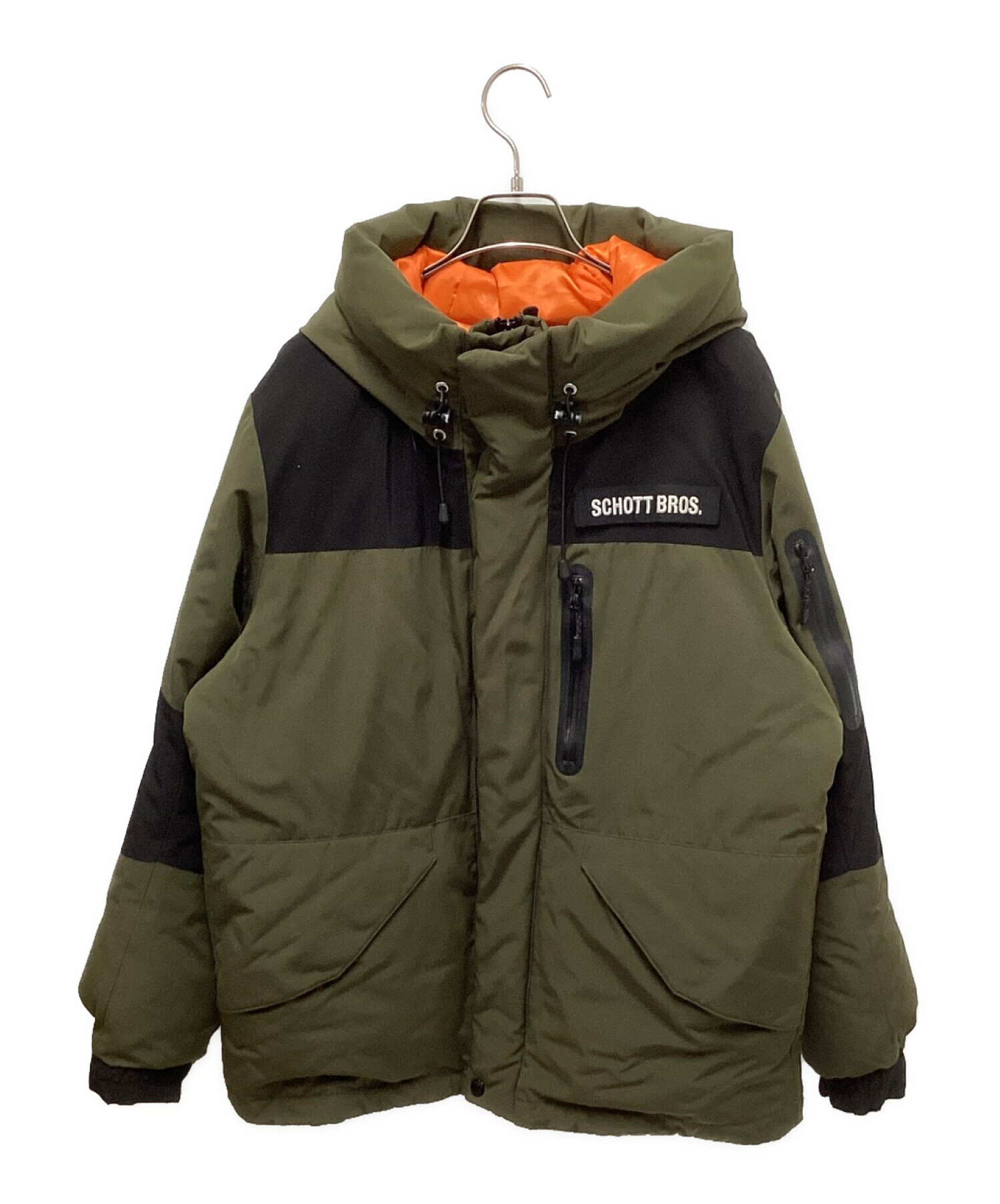 極美品 SCHOTT ショット 2TONE Snorkel DOWN PARKA