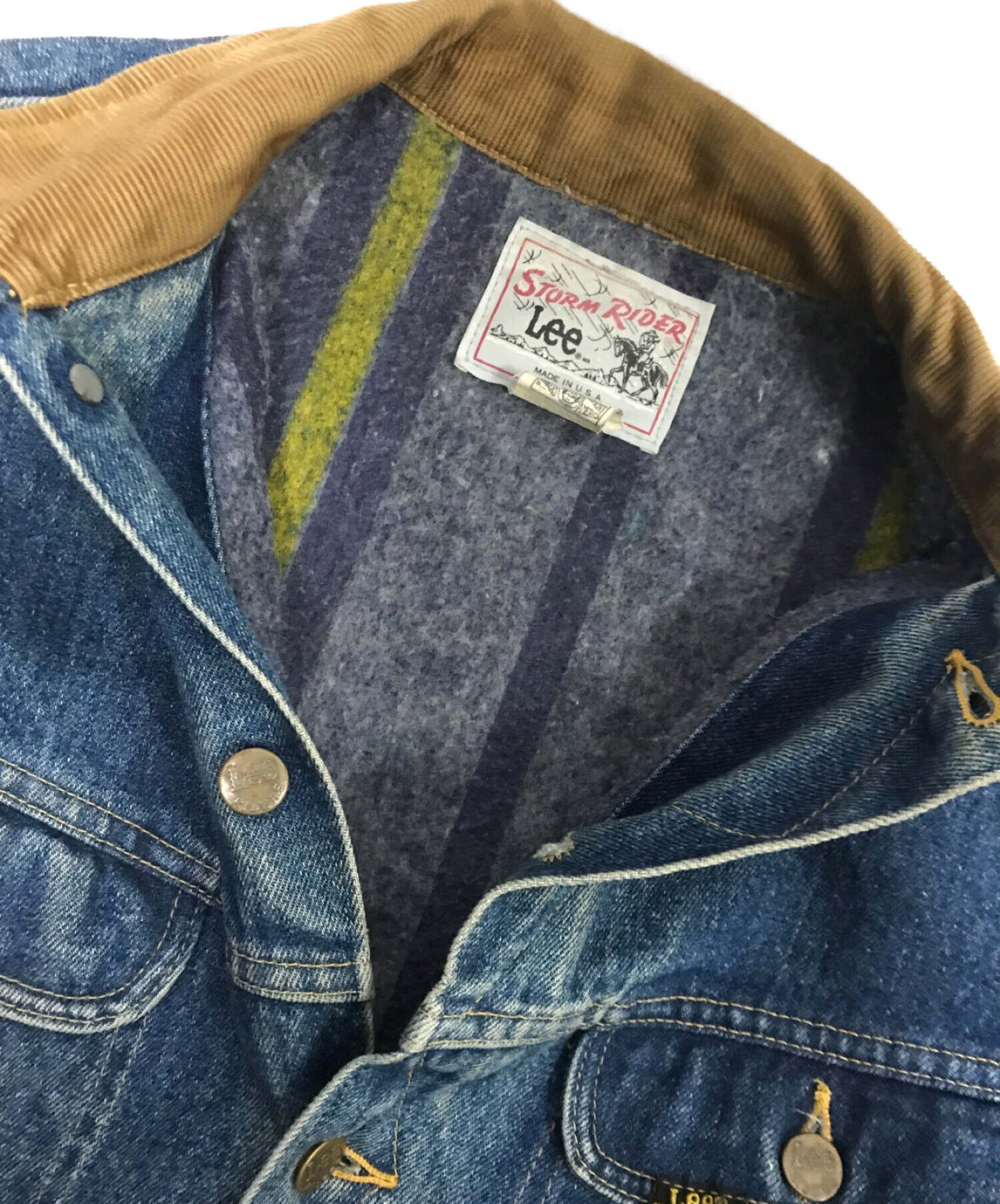 中古・古着通販】LEE (リー) 80s BLANKET LINER STORM RIDER DENIM