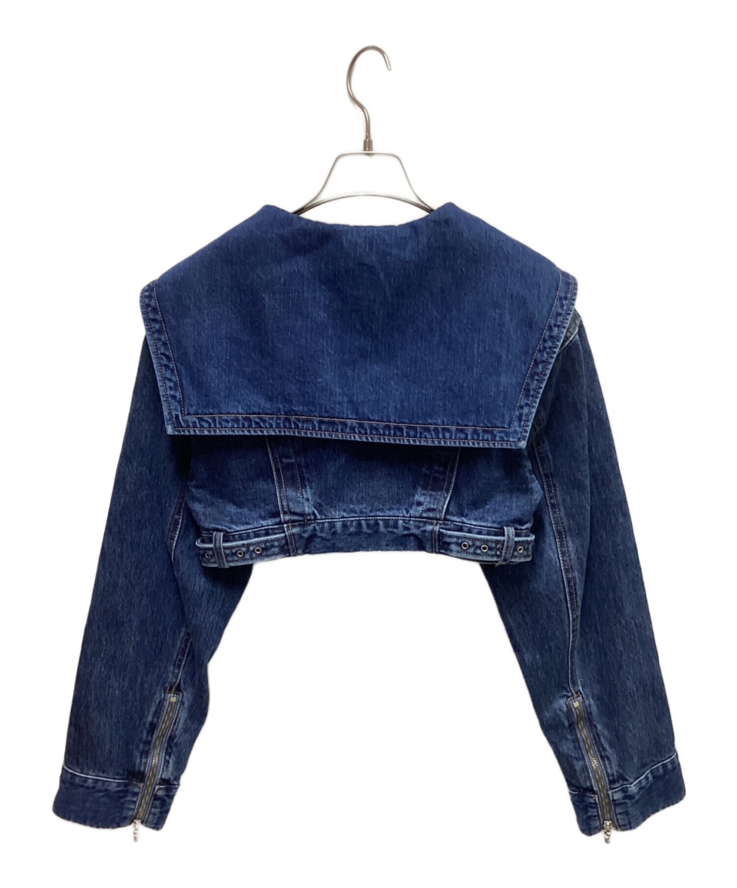 美品Baybee no collar denim JK（インディゴ） 美品Baybee no collar denim JK（インディゴ） - メルカリ