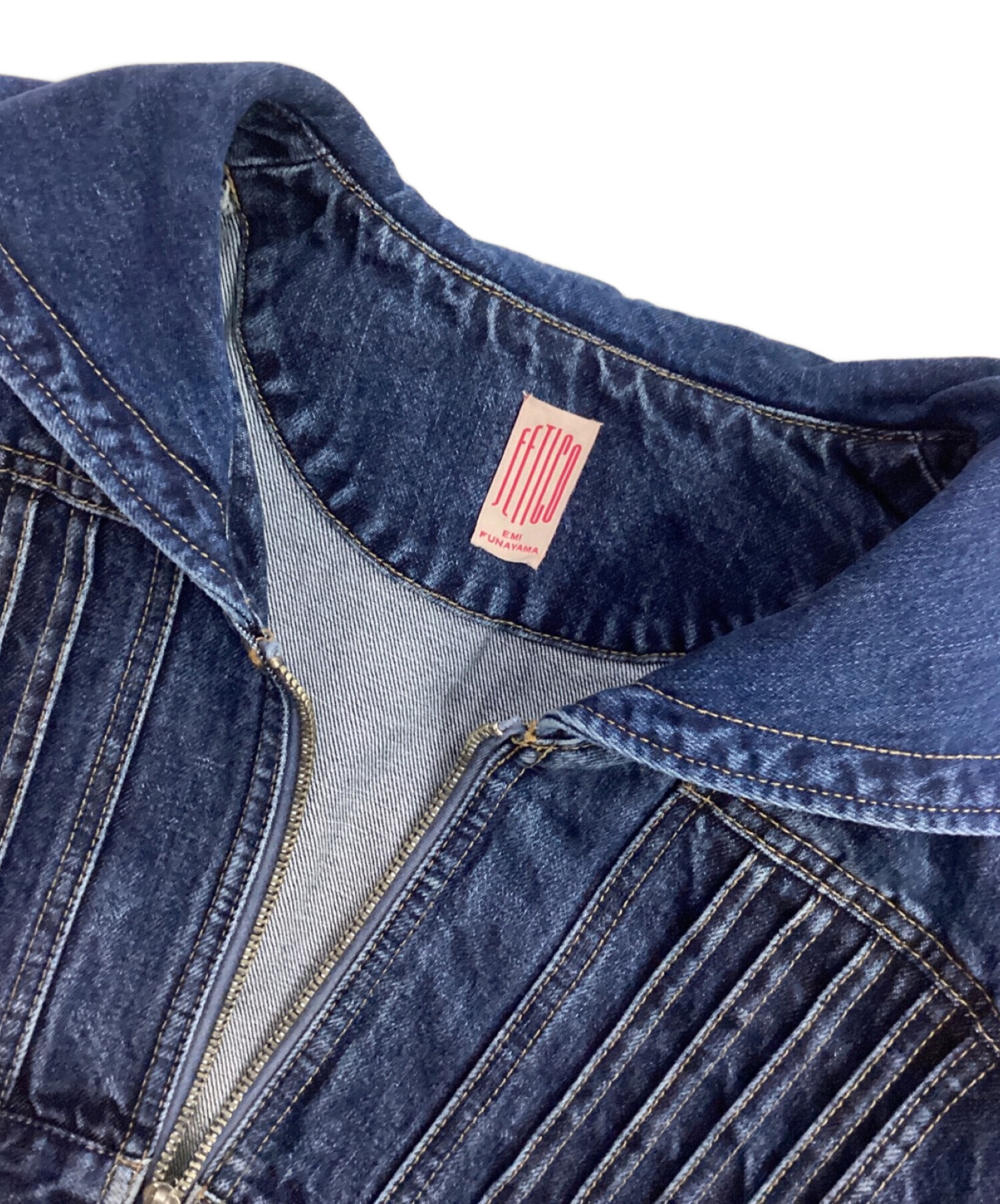 中古・古着通販】FETICO (フェティコ) SAILOR COLLAR DENIM JACKET