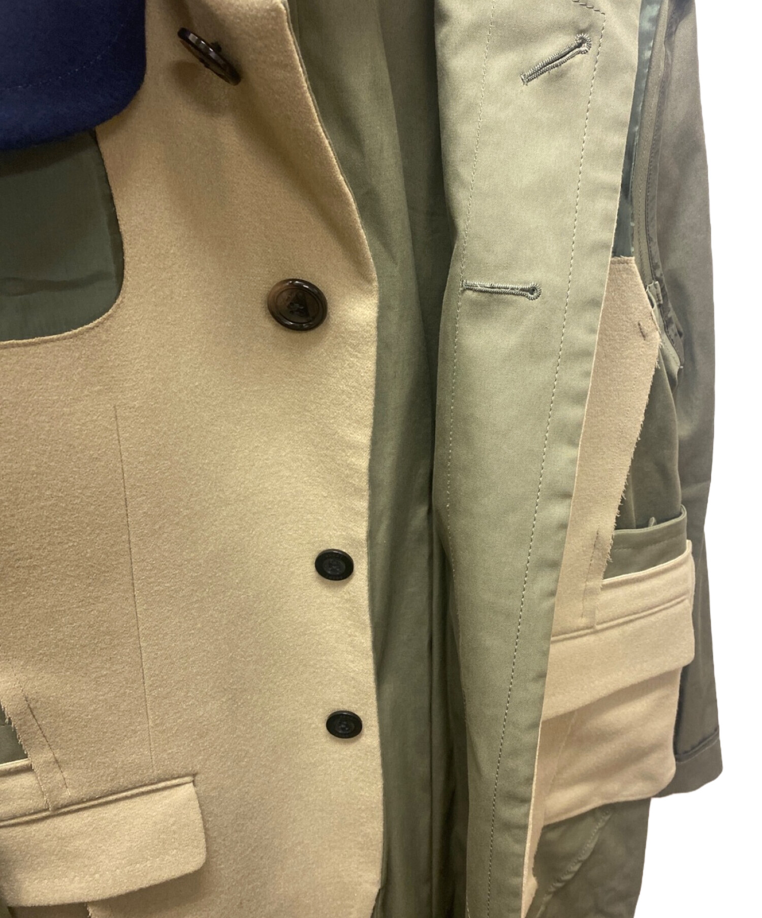 中古・古着通販】sacai (サカイ) 21AW ドッキングトレンチコート