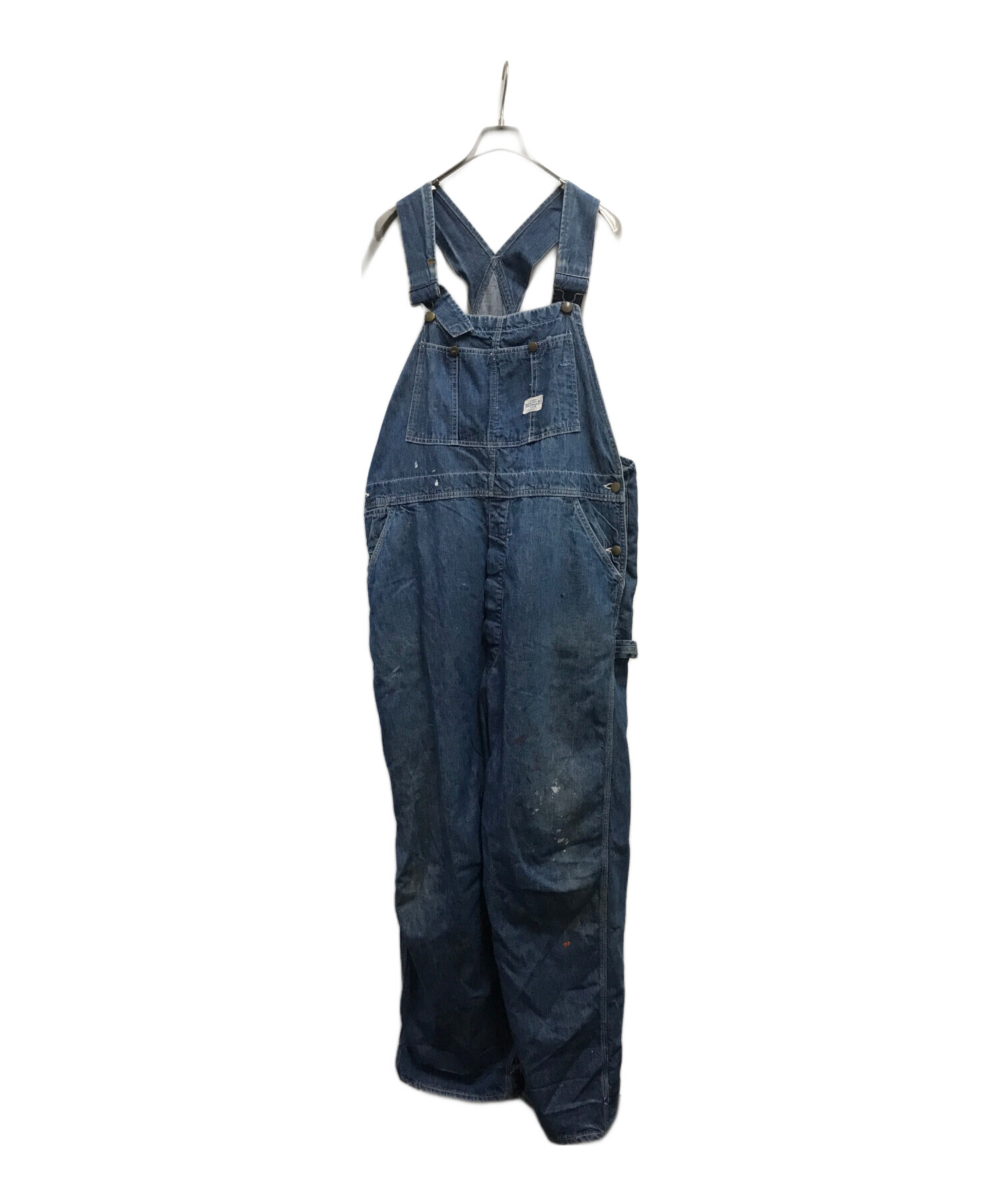※よしーし※HERCULES デニム オーバーオール 中古・古着通販】HERCULES (ヘラクレス) 50`sデニムオーバーオール