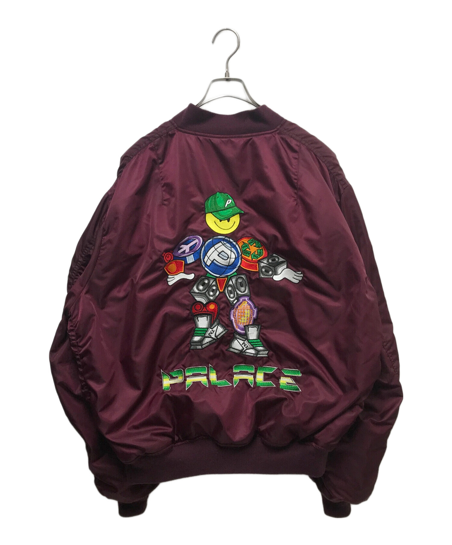 King Crimson MA-1ジャケット バーガンディ【古着 L】04