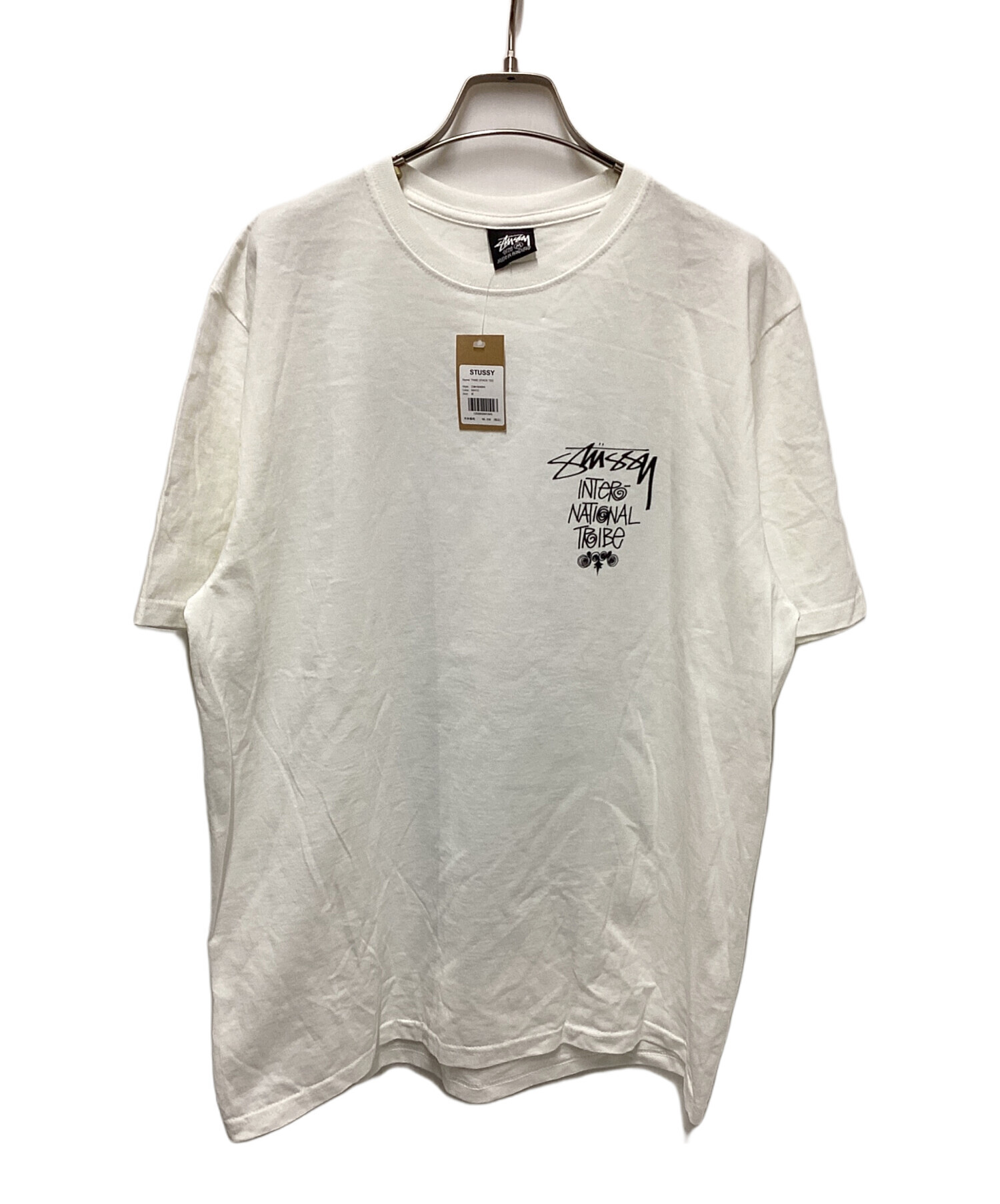 中古・古着通販】stussy (ステューシー) TRIBE STACK TEE ホワイト 