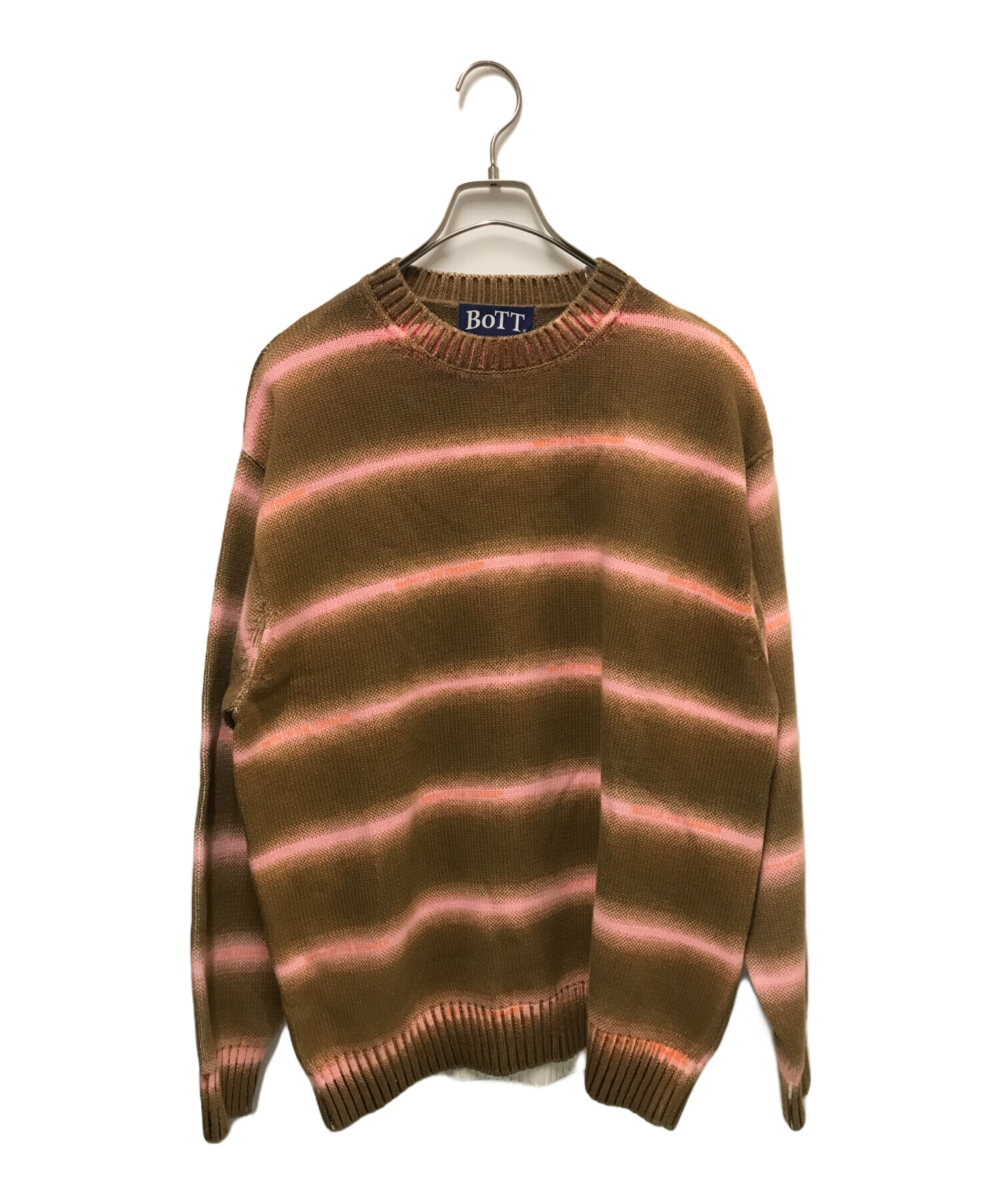 中古・古着通販】BoTT (ボット) Gradation Cotton Sweater ブラウン 