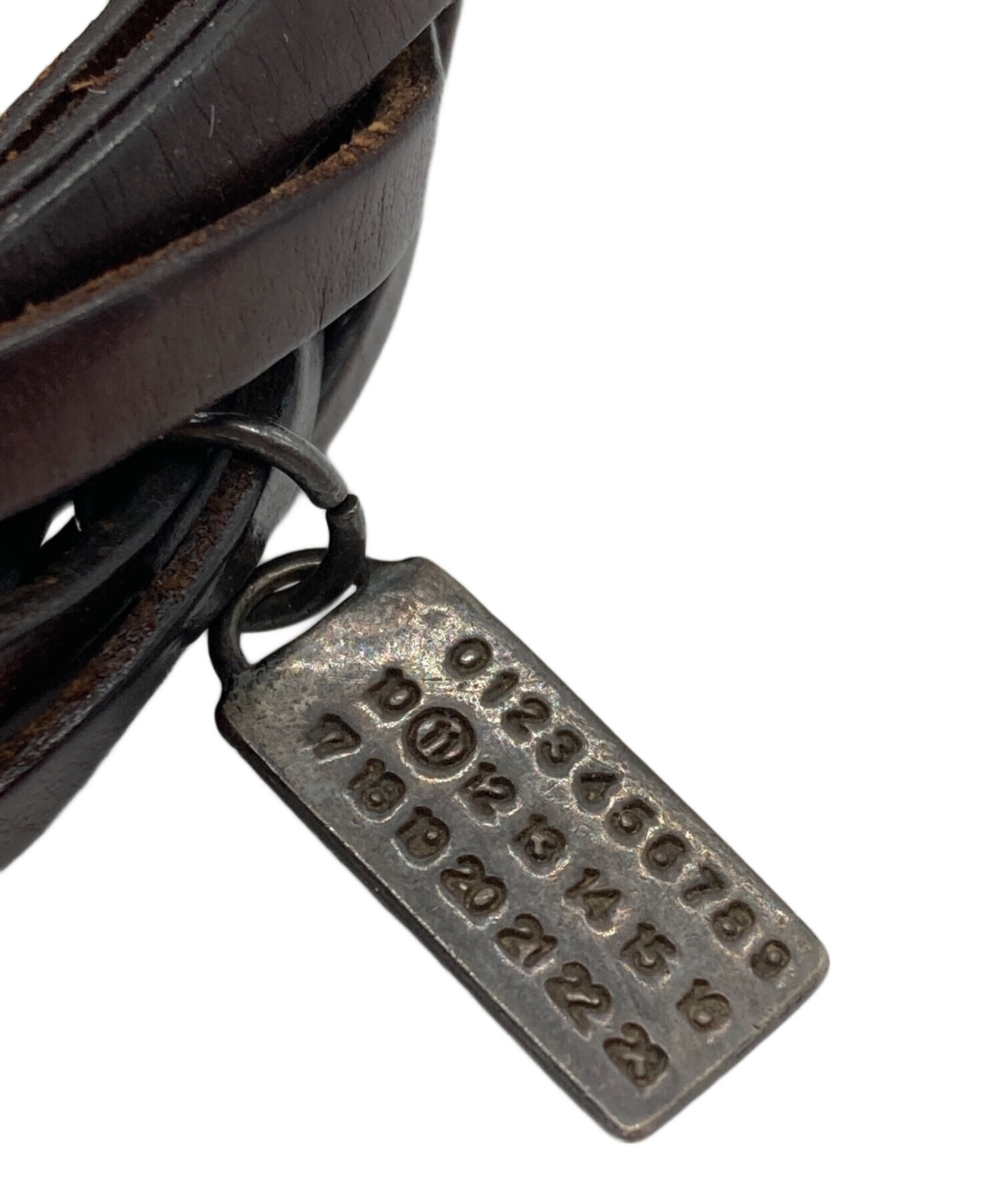 メゾンマルジェラ　レザー バングル 中古・古着通販】Maison Margiela (メゾンマルジェラ) レザーバングル