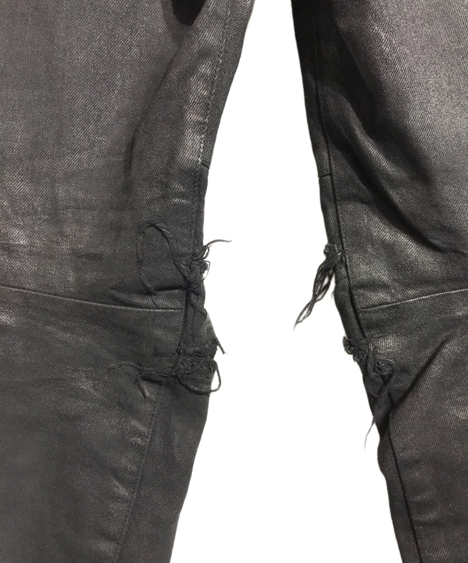 未使用☆ JULIUS ユリウス パンツ ジーンズ ブラック ユリウス JULIUS 10oz Denim Twisted Slim Pants （Black