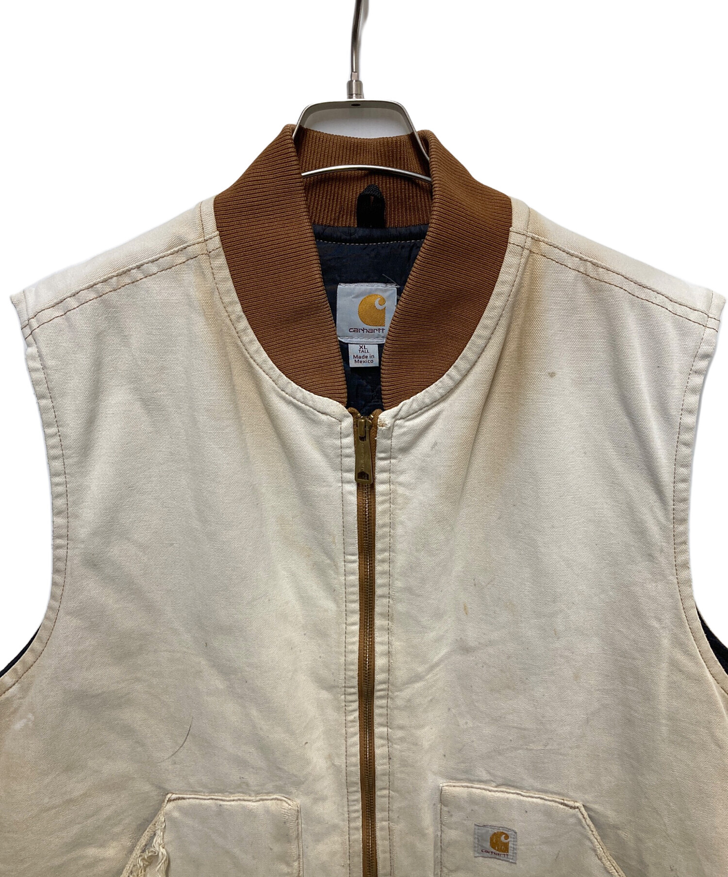 中古・古着通販】CarHartt (カーハート) ダックベスト ベージュ サイズ