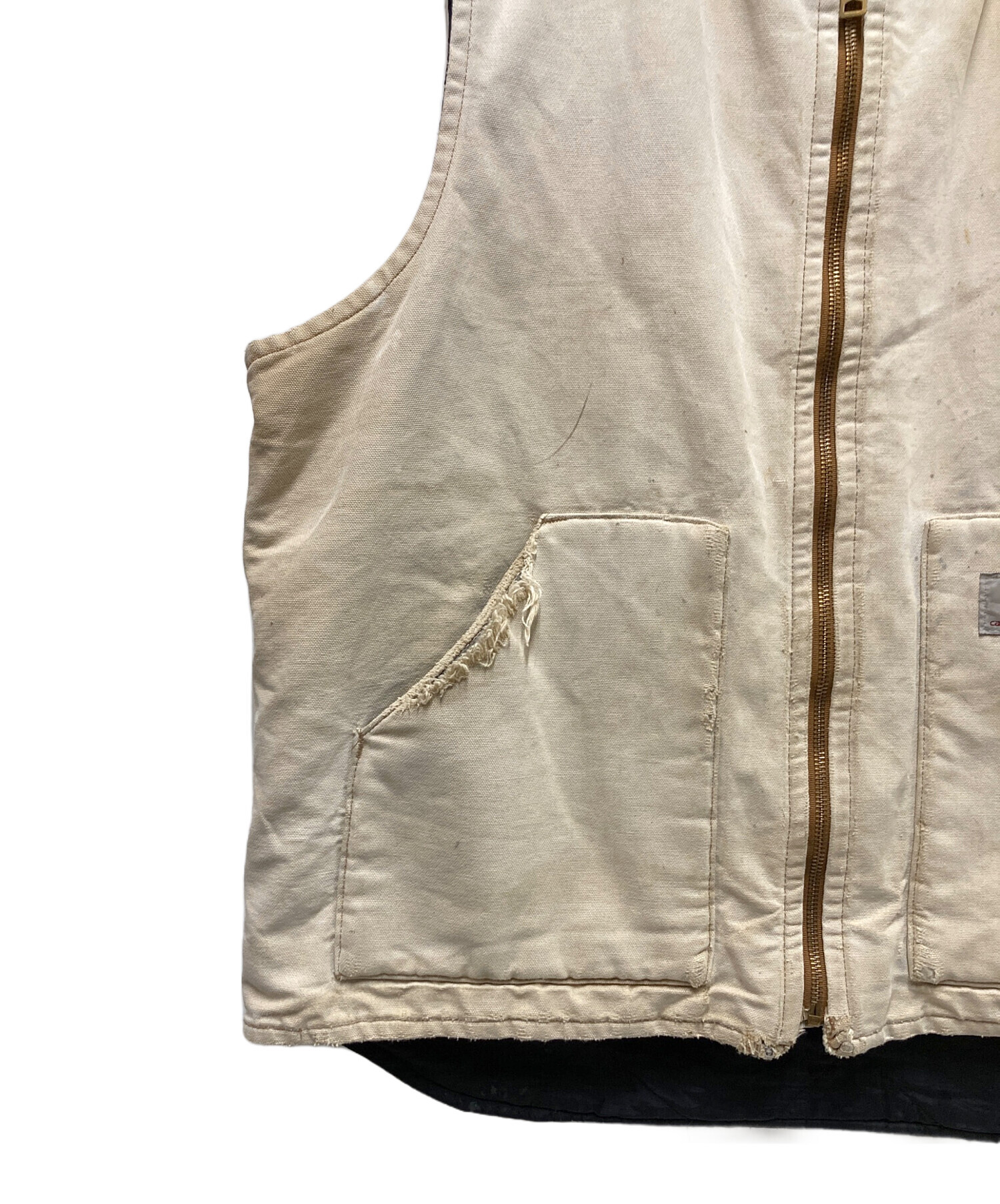 中古・古着通販】CarHartt (カーハート) ダックベスト ベージュ サイズ