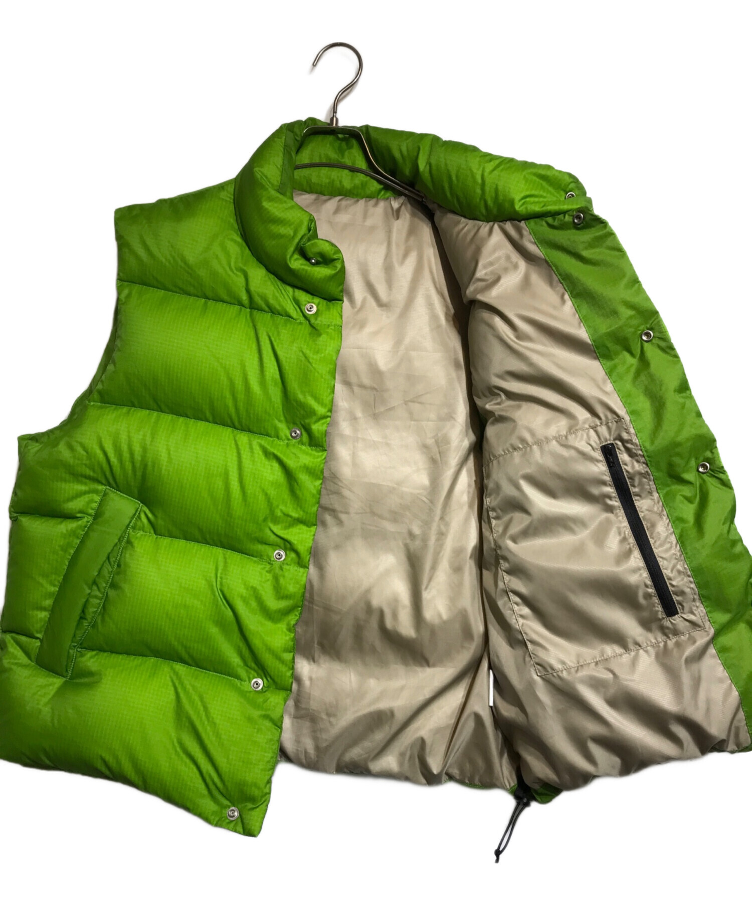 中古・古着通販】URU (ウル) DOWN VEST グリーン サイズ:2｜ブランド
