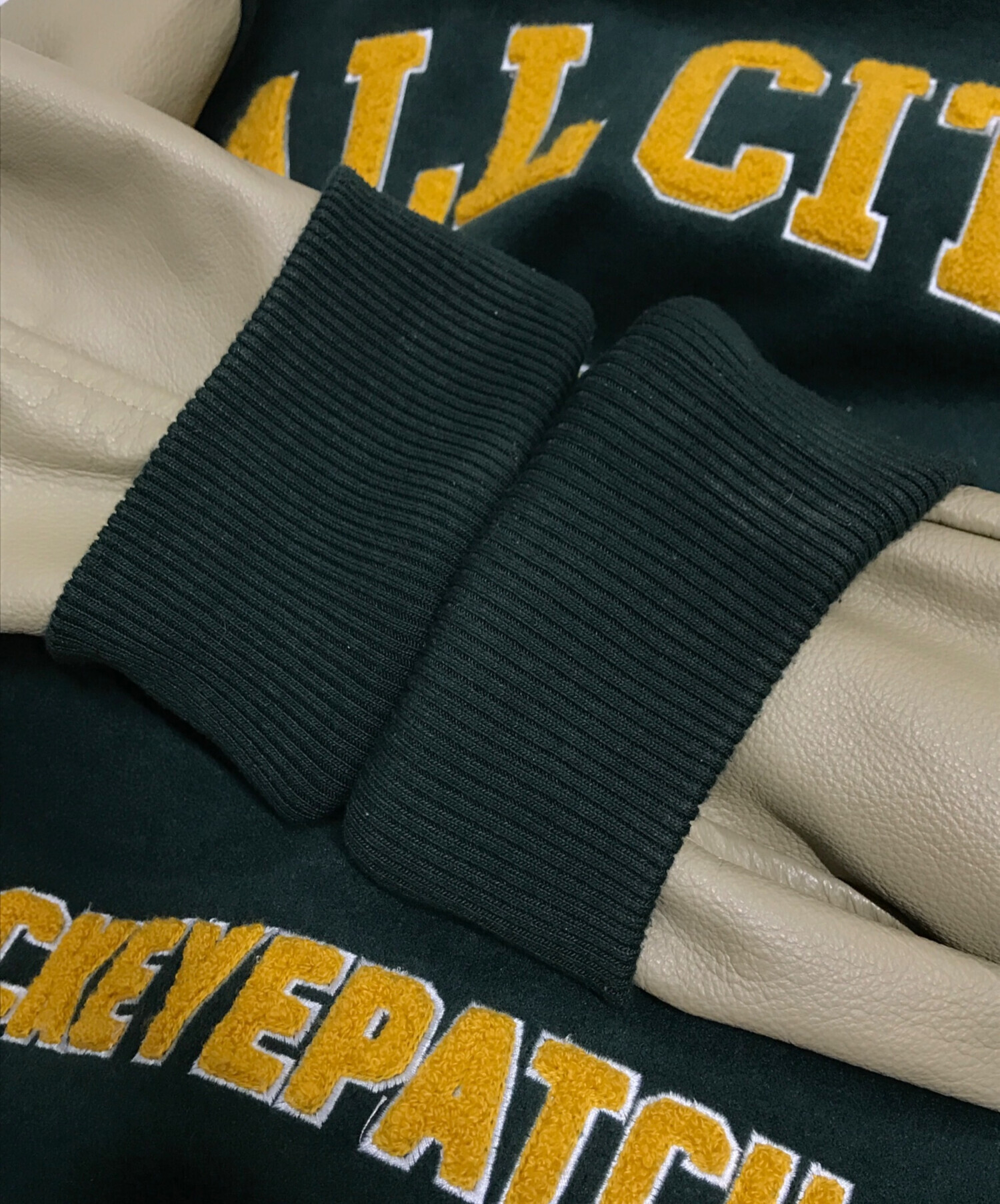 Blackeyepatch / ジャケット/XL/ポリエステル/GRN// 中古・古着通販】BlackEyePatch (ブラックアイパッチ) VARSITY JACKET