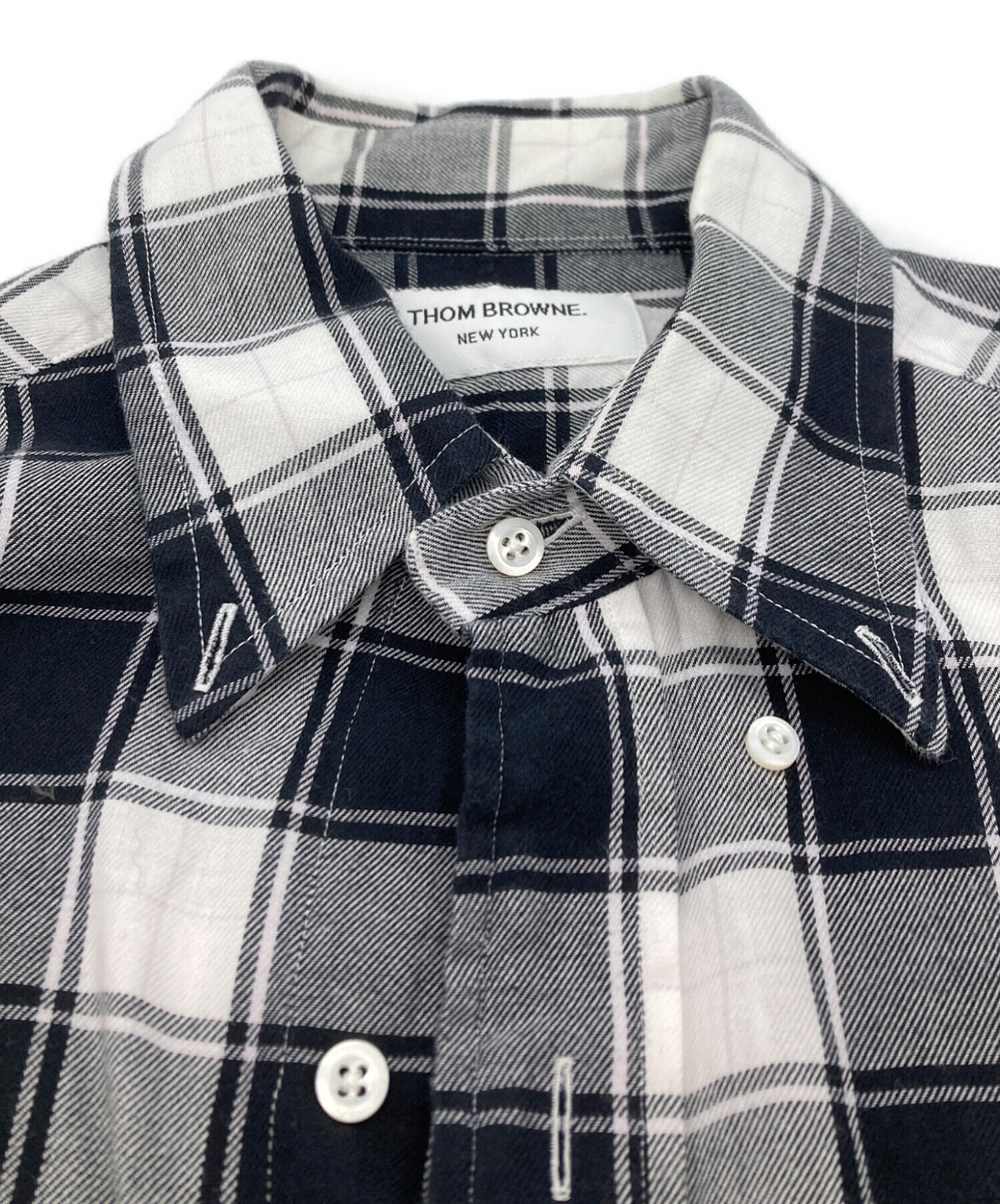 THOM TOM BROWNE トム ブラウン チェックシャツ サイズ1 BROWNEトム 