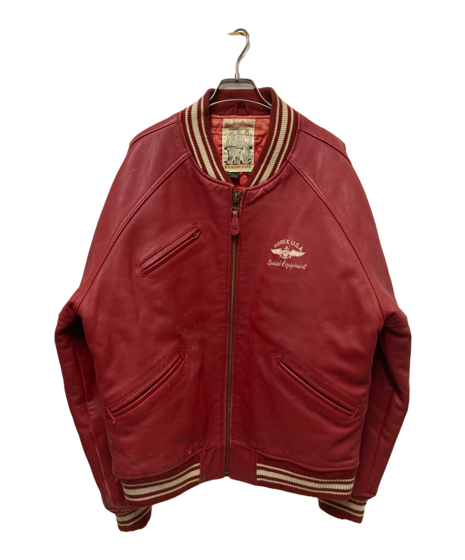 中古・古着通販】AVIREX (アヴィレックス) アーチロゴレザースタジャン