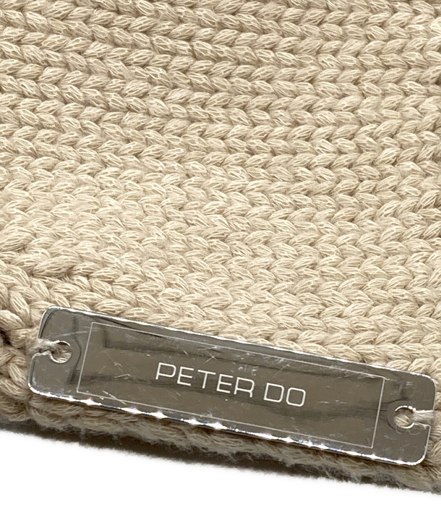 中古・古着通販】peter do (ピーター・ドゥ) タトゥーニット ベージュ  