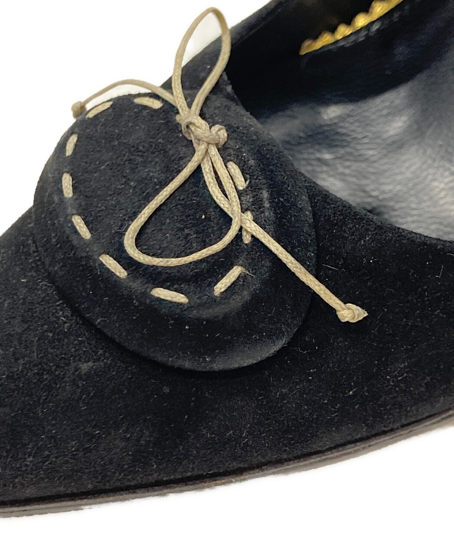 中古・古着通販】PRADA (プラダ) スエードポインテッドトゥパンプス