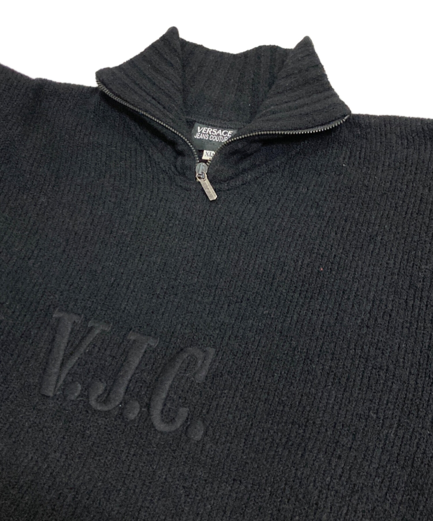 希少　ヴェルサーチ　VERSACE （XXL） メデューサ　ニット　ネックジップ 中古・古着通販】VERSACE JEANS COUTURE (ヴェルサーチ ジーンズ