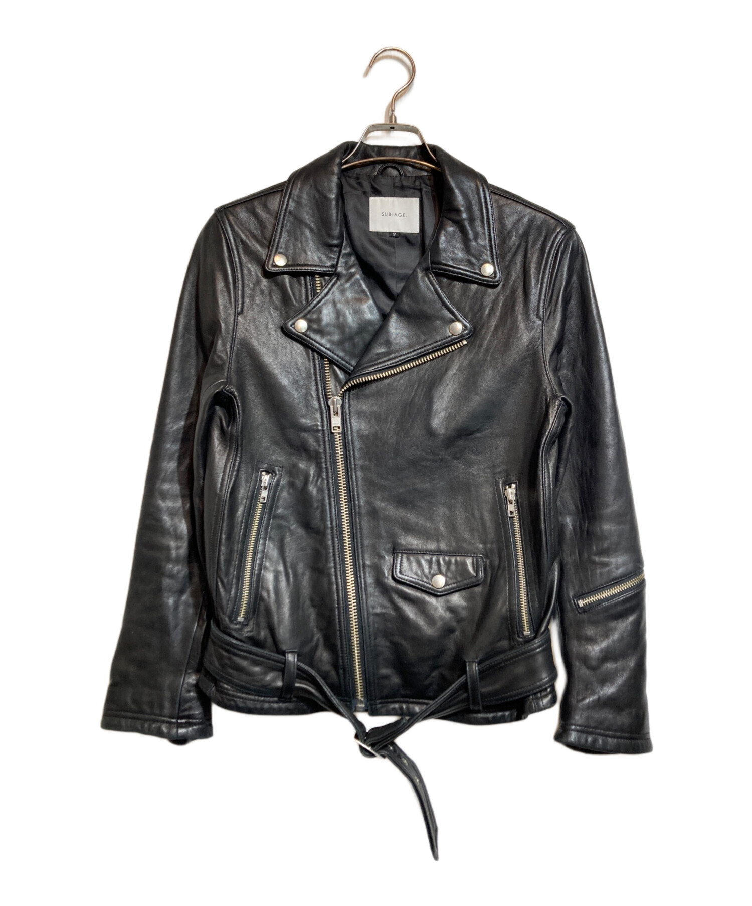 中古・古着通販】SUB-AGE. (サベージ) ラムレザーダブルライダース