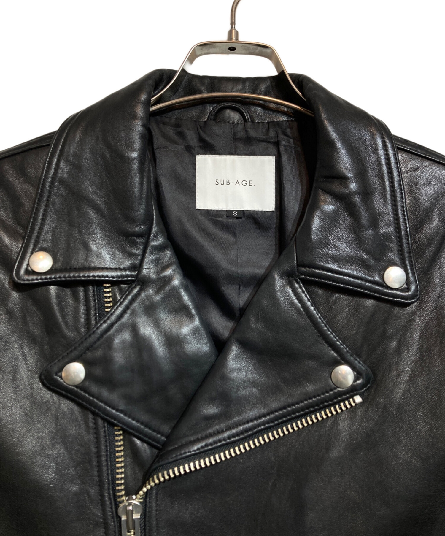 中古・古着通販】SUB-AGE. (サベージ) ラムレザーダブルライダース
