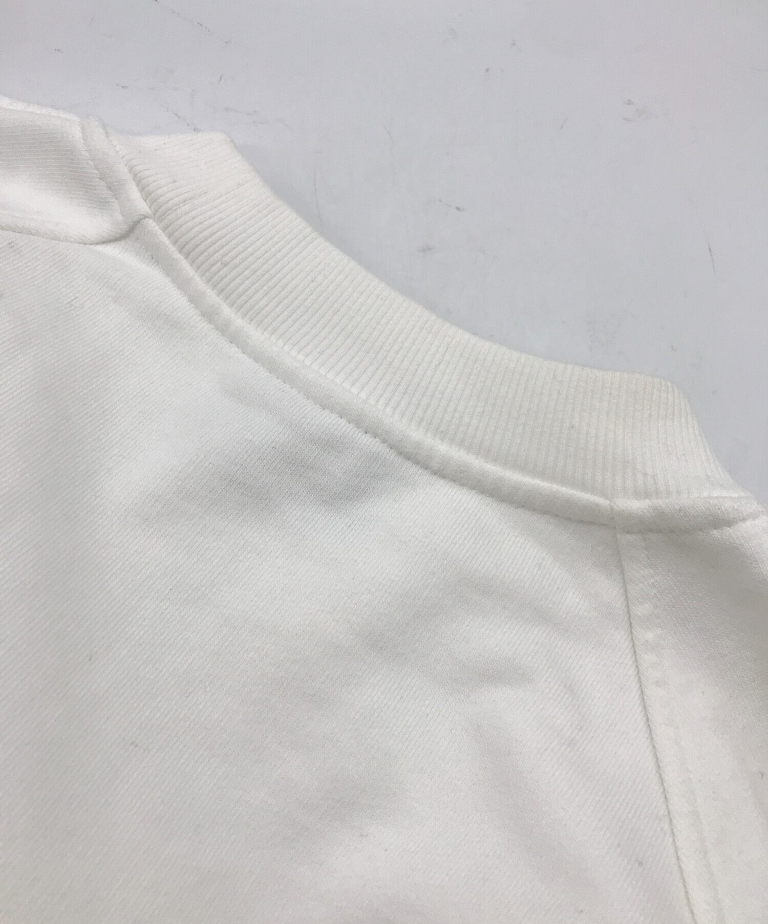 中古・古着通販】PRADA (プラダ) LOGO CREW NECK SWEATSHIRT ホワイト