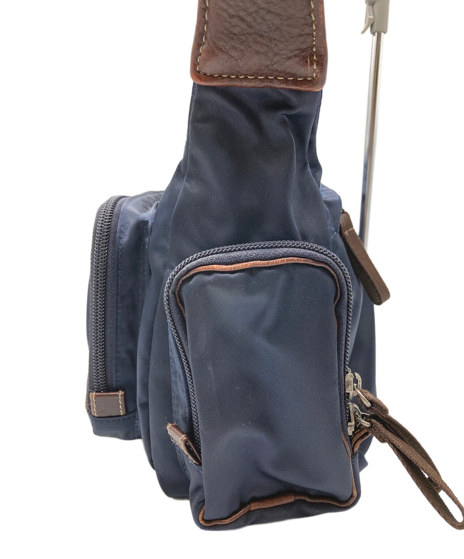 未使用級　PORTER PLANシリーズ ショルダーバッグ　ナイロン　ネイビー 未使用級 PORTER PLANシリーズ ショルダーバッグ ナイロン