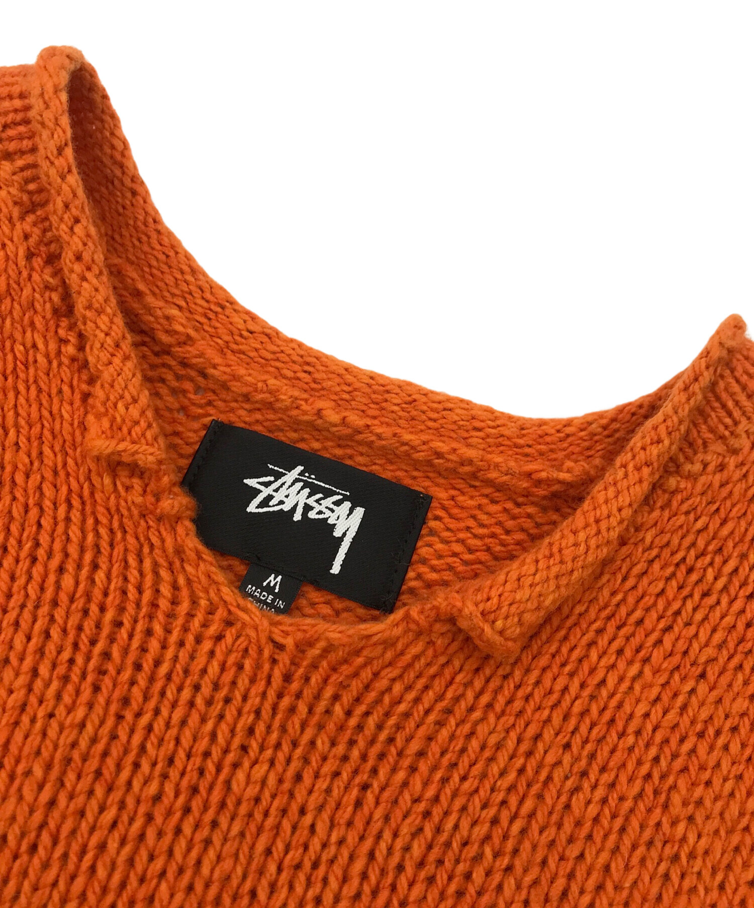 中古・古着通販】stussy (ステューシー) Roll V Neck Fairisle Sweater