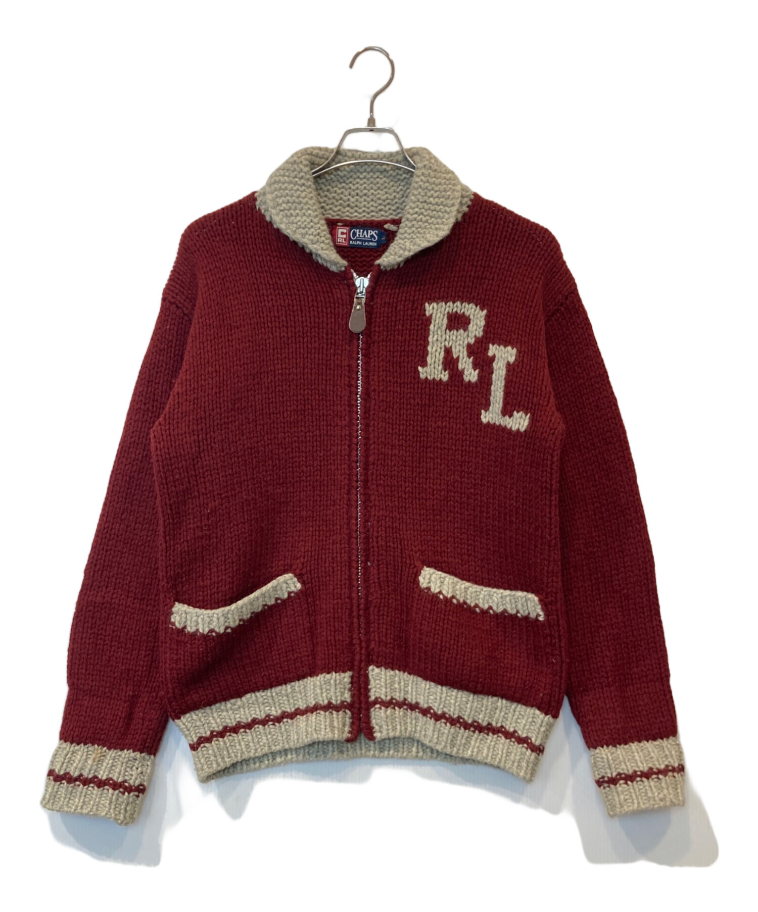 稀少カラー 可愛すぎるポロベア CHAPS チャップス カウチンニットジャケット 2190763848.jpg?1709090967