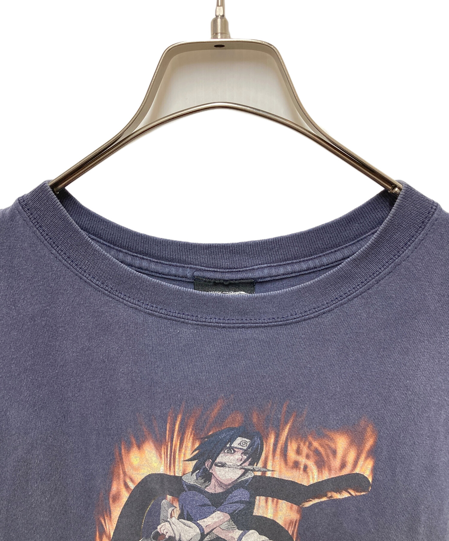 中古・古着通販】NARUTO (ナルト) アニメプリントTシャツ ネイビー