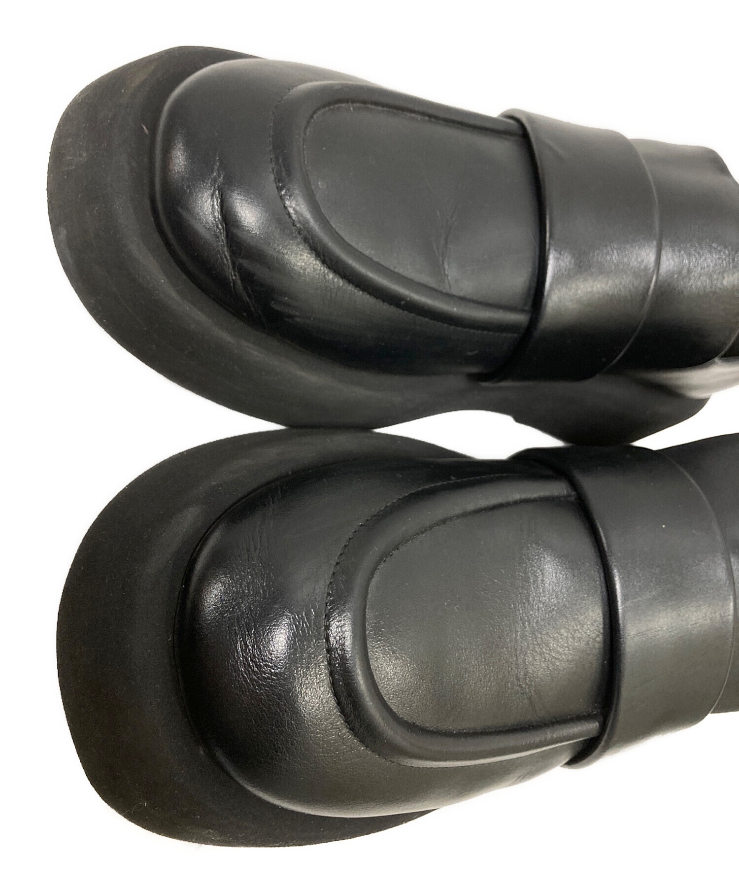 marsell マルセル Uチップレザーローファー42 guidi 中古・古着通販】marsell (マルセル) Gommellone ローファー ブラック