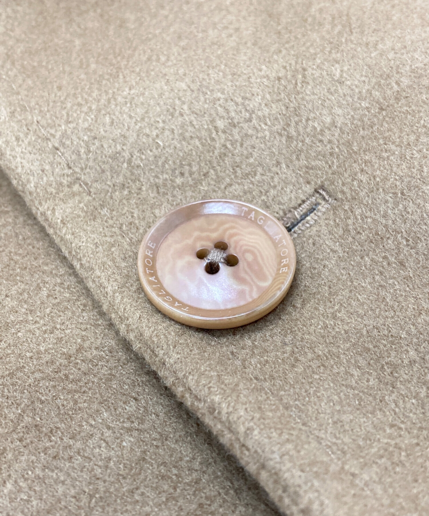 <美品>TAGLIATORE×ブリッラ カシミヤ100% キャメルジャケット48 Brilla per il gusto（ブリッラ ペル イル グスト）【別注】TAGLIATORE