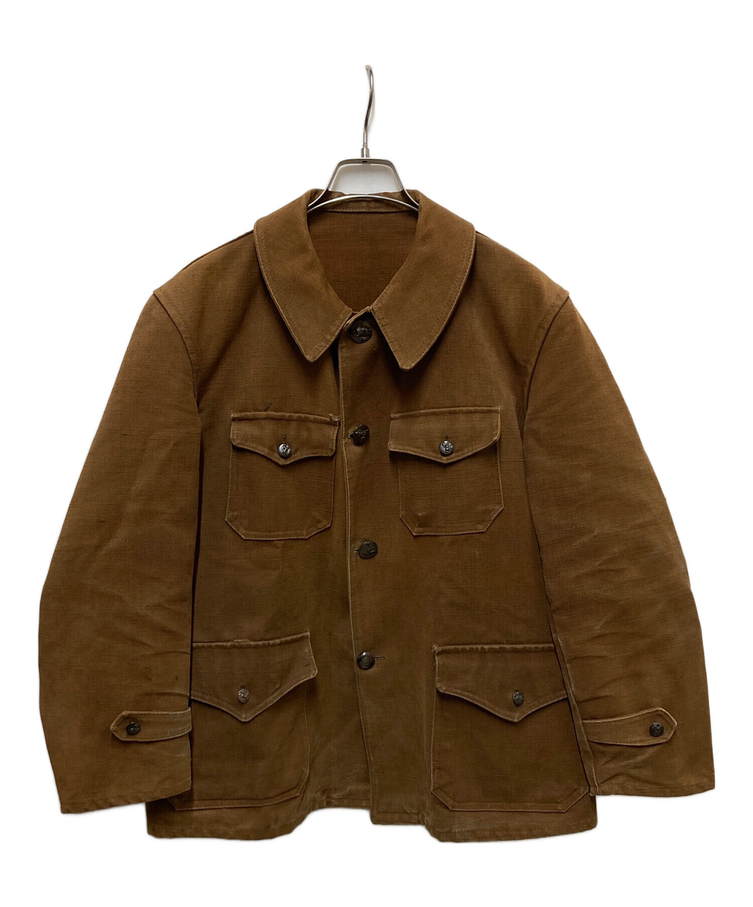 中古・古着通販】USED (ユーズド) 動物ボタンキャンバスハンティング 