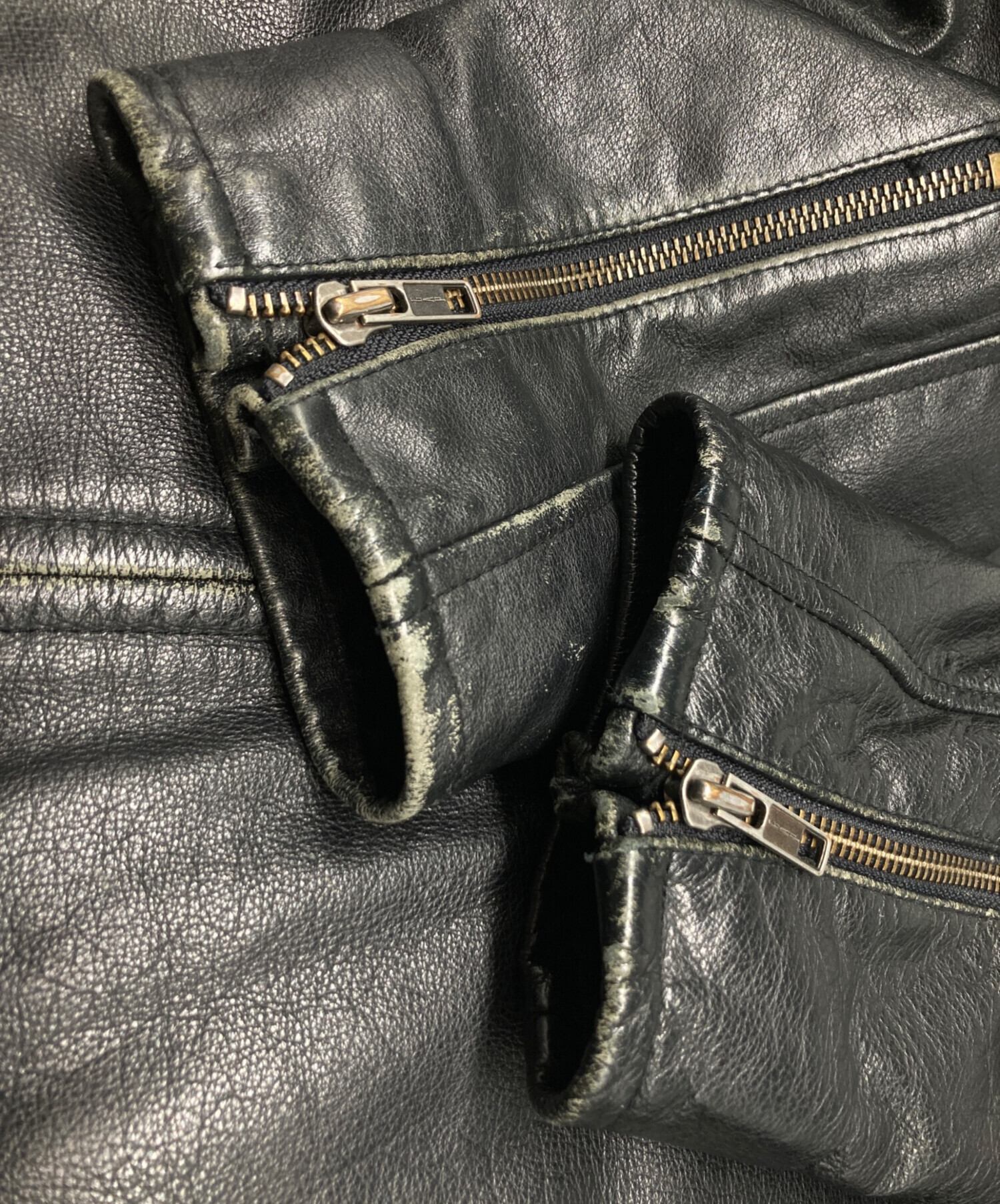 GAP ブラックレザー ジャケット 黒 古着 中古・古着通販】GAP (ギャップ) レザージャケット ブラック サイズ:M