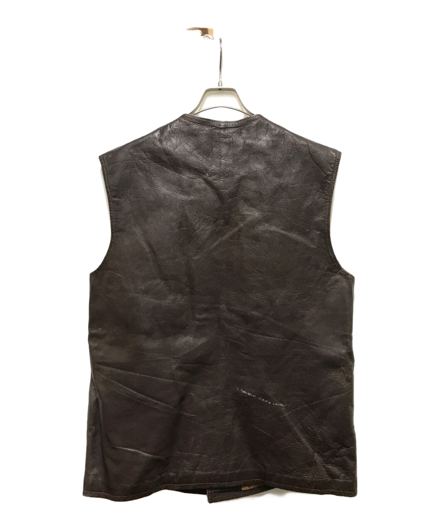 中古・古着通販】Dutch Army (オランダ軍) Jerkin Leather Vest
