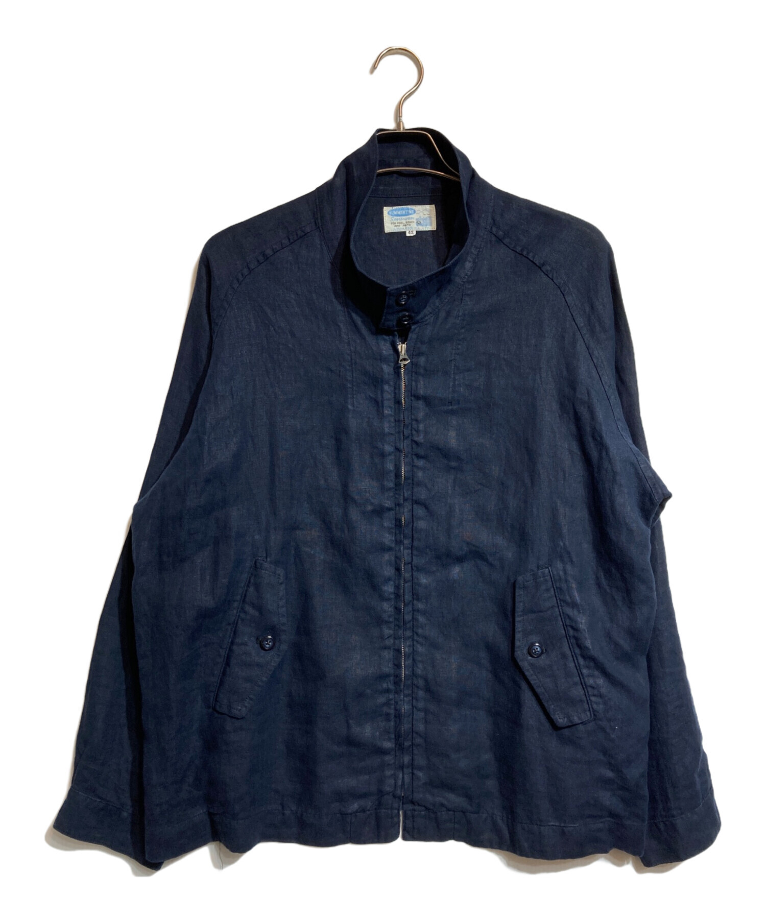 ワーカーズ Workers Summer Jacket Navy 42 中古・古着通販】WORKERS (ワーカーズ) Summer Harrington jacket