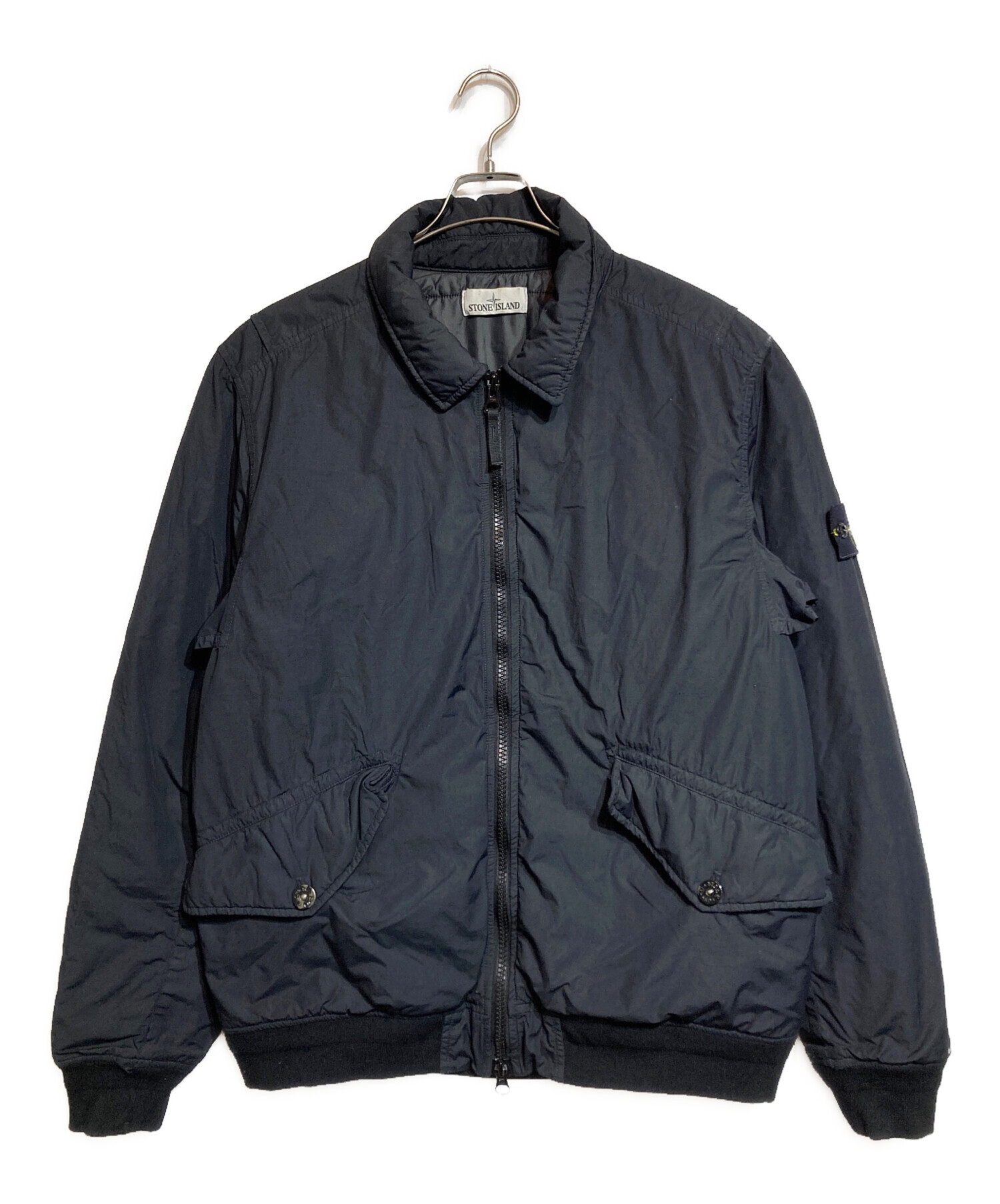 STONE  NASLAN ブラック ジップアップジャケット 中古・古着通販】STONE ISLAND (ストーンアイランド) SI Naslan Light