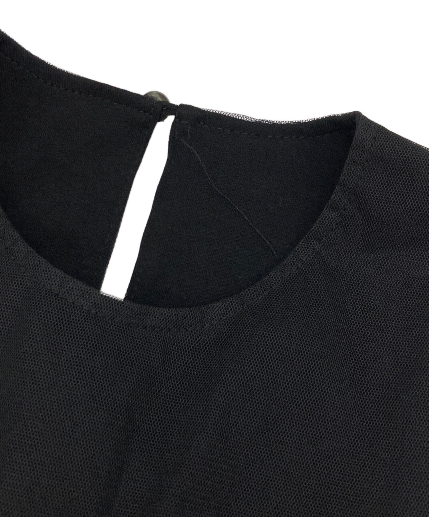 中古・古着通販】cygne (シーニュ) チュールワンピース ブラック