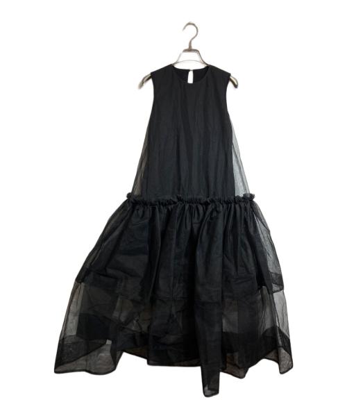 中古・古着通販】cygne (シーニュ) チュールワンピース ブラック