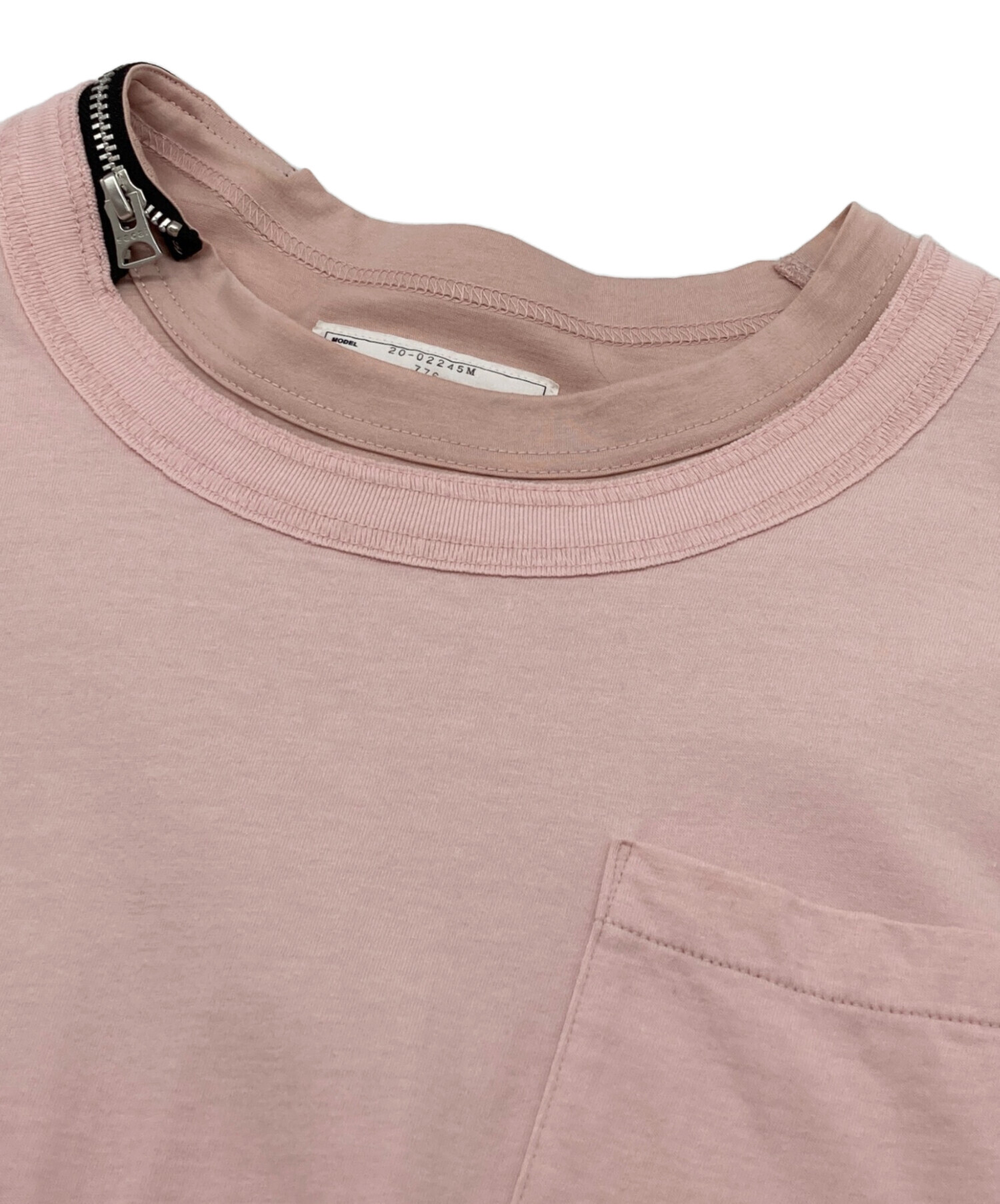 中古・古着通販】sacai (サカイ) レイヤードTシャツ ピンク サイズ:3 