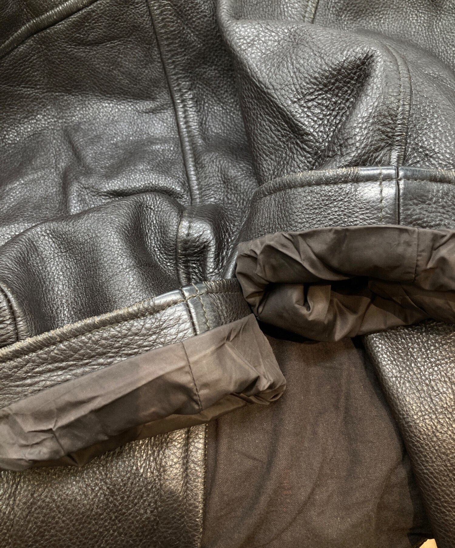 中古・古着通販】Eddie Bauer (エディーバウアー) レザージャケット