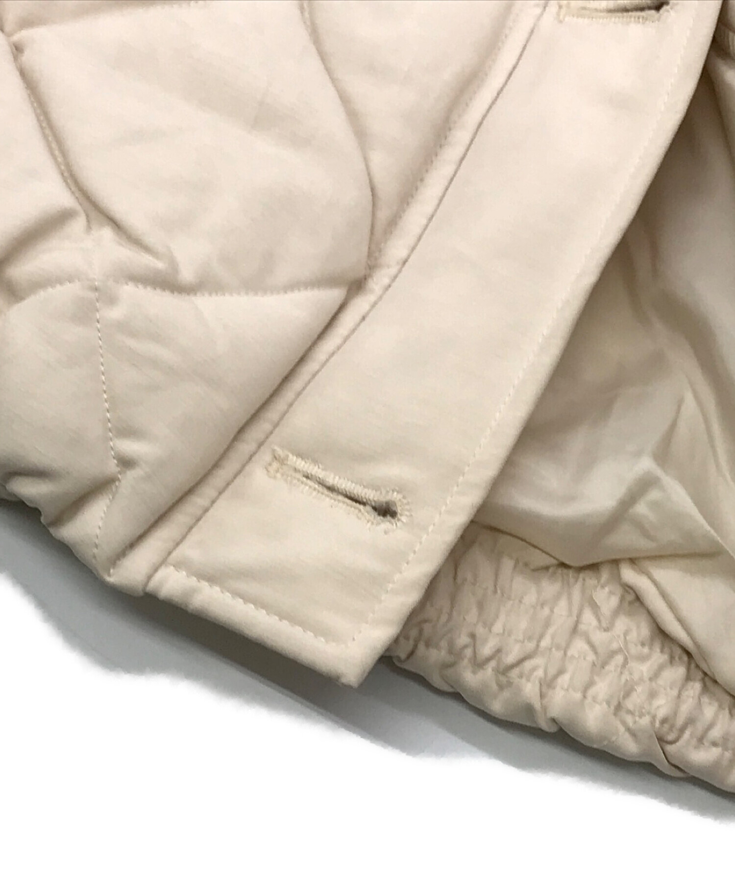 中古・古着通販】epine (エピヌ) fur ribbon quilting short downcoat 