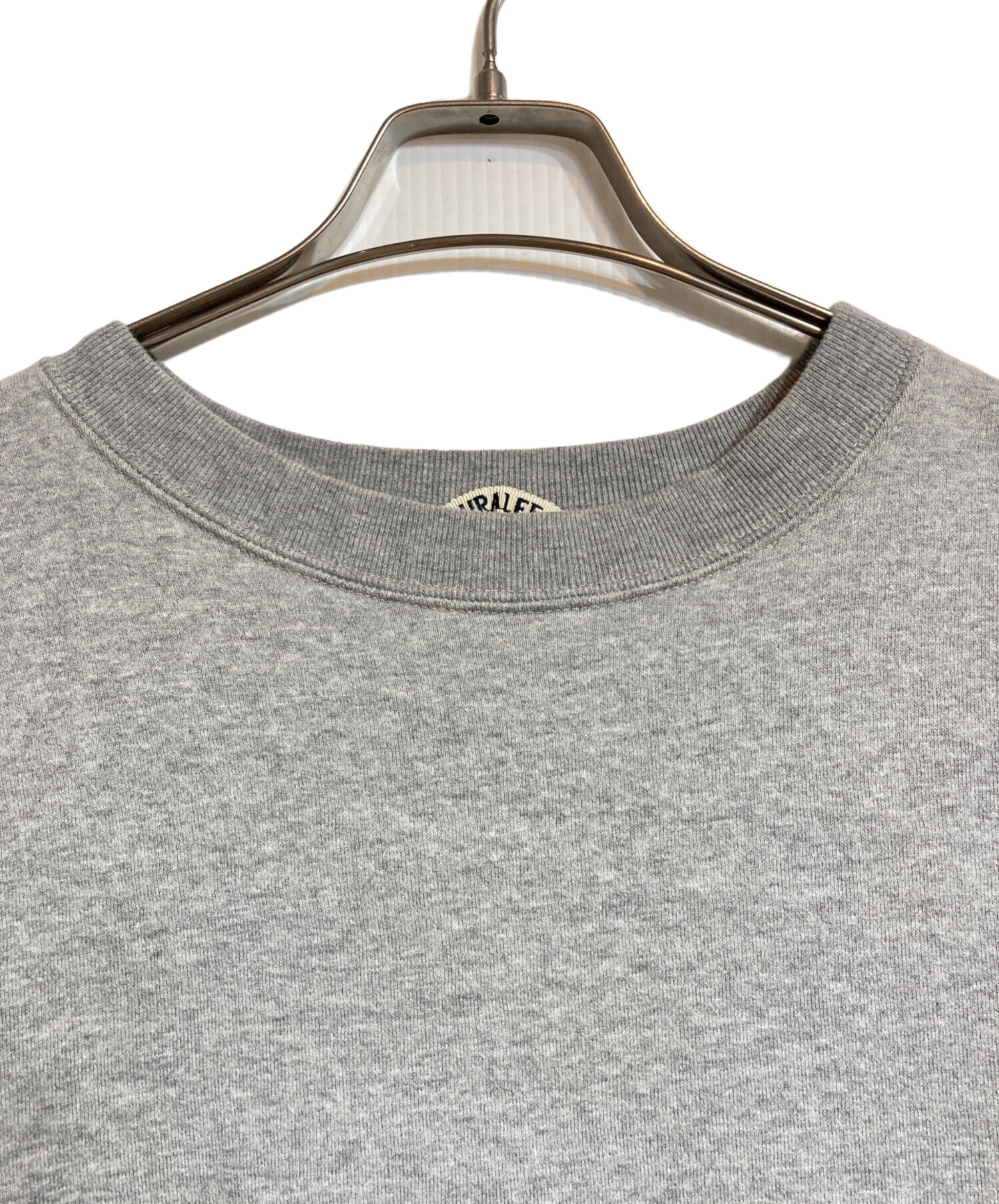 AURALEE オーラリー BACK WOOL SWEAT BIG P/O クルーネック スウェット 4 GRAY カットソー WOOL SWEAT | レディース 0 スウェット